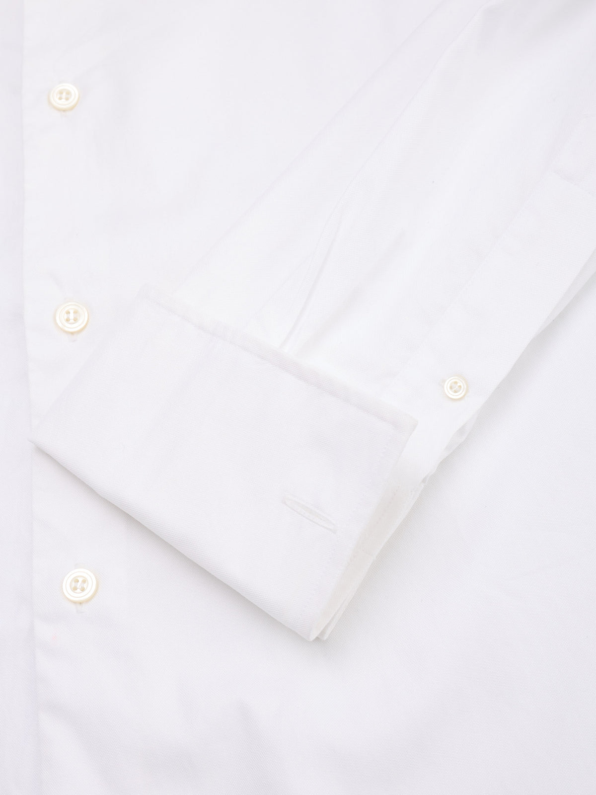 CHARVET Paris White Oxford Cotton MTM Dress Shirt