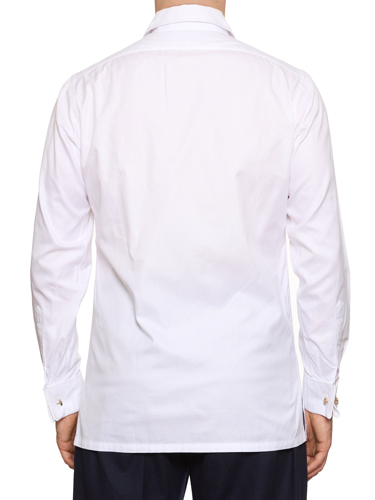 CHARVET Paris White Oxford Cotton MTM Dress Shirt