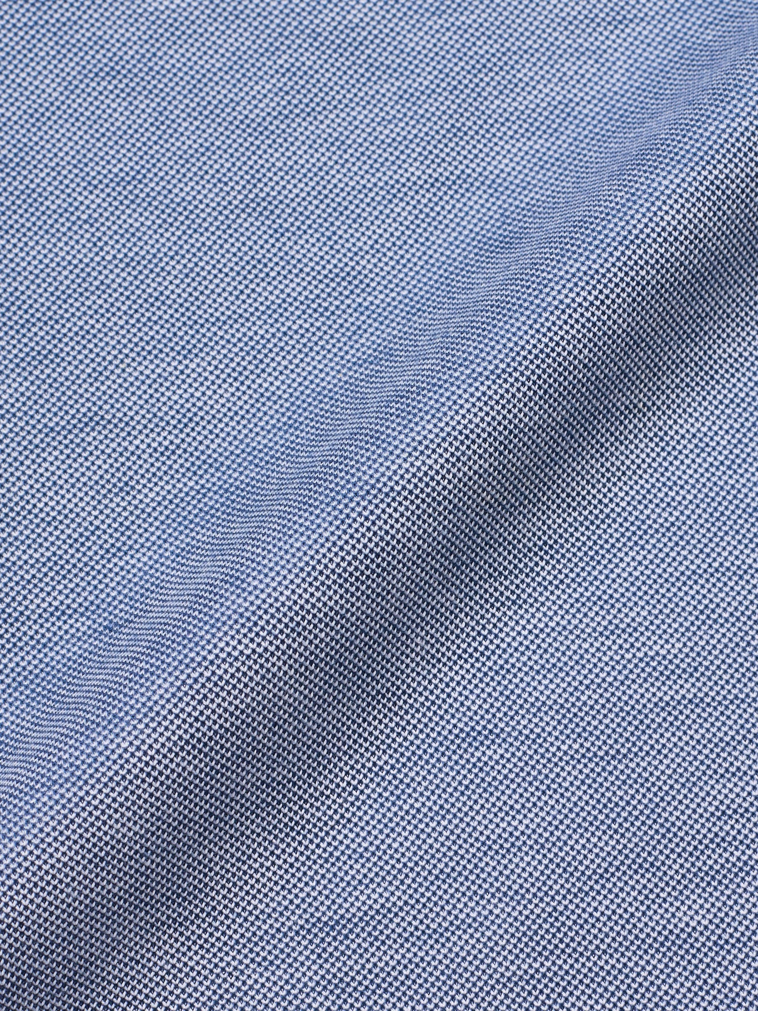 DALMINE 1952 Blue Giza Cotton Short Sleeve Polo Shirt