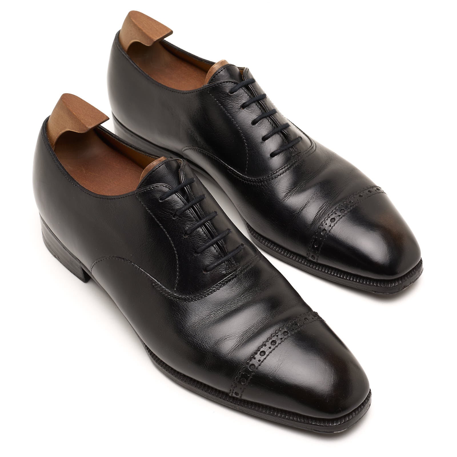 DIMITRI BOTTIER for CROCKETT & JONES  Black Oxford Shoes  US 8.5