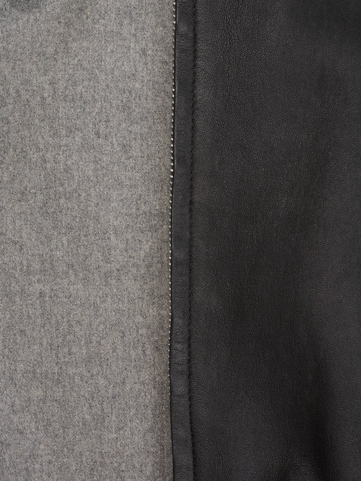 DIOR Homme Black-Gray Reversible Lamb Leather Wool-Cashmere Bomber Jacket