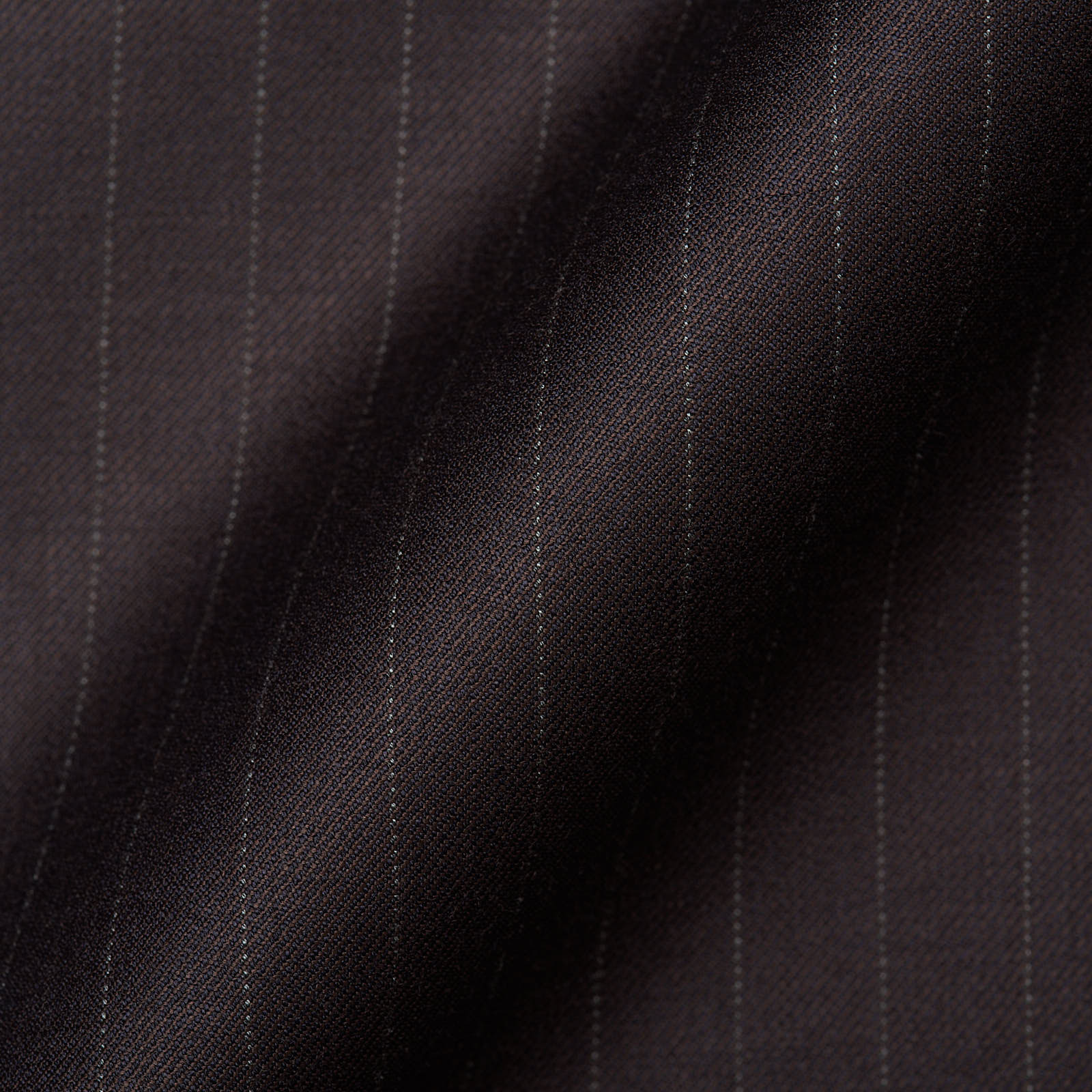 D'AVENZA Handmade Diplomat Brown Pinstriped Wool Super 150's Suit