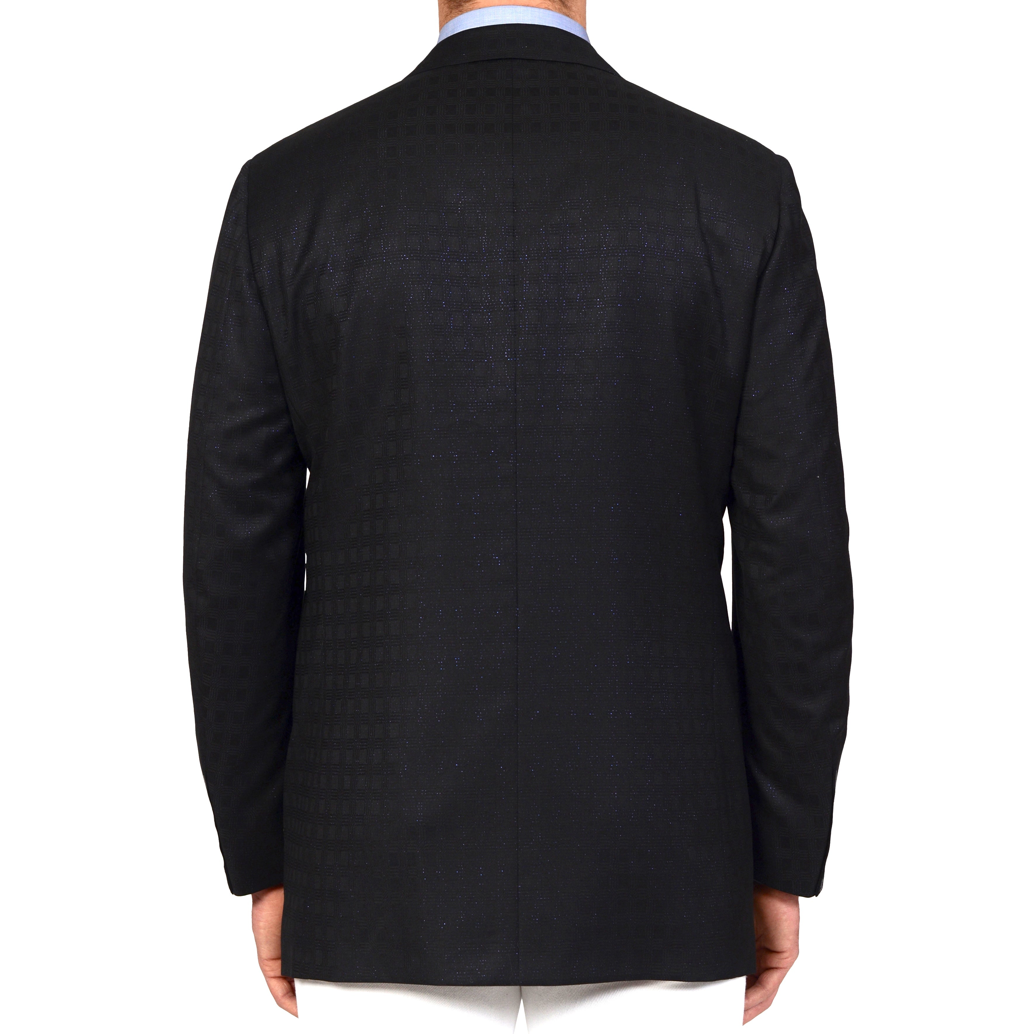 D'AVENZA for Damiani Black Wool Peak Lapel Dinner Formal Jacket