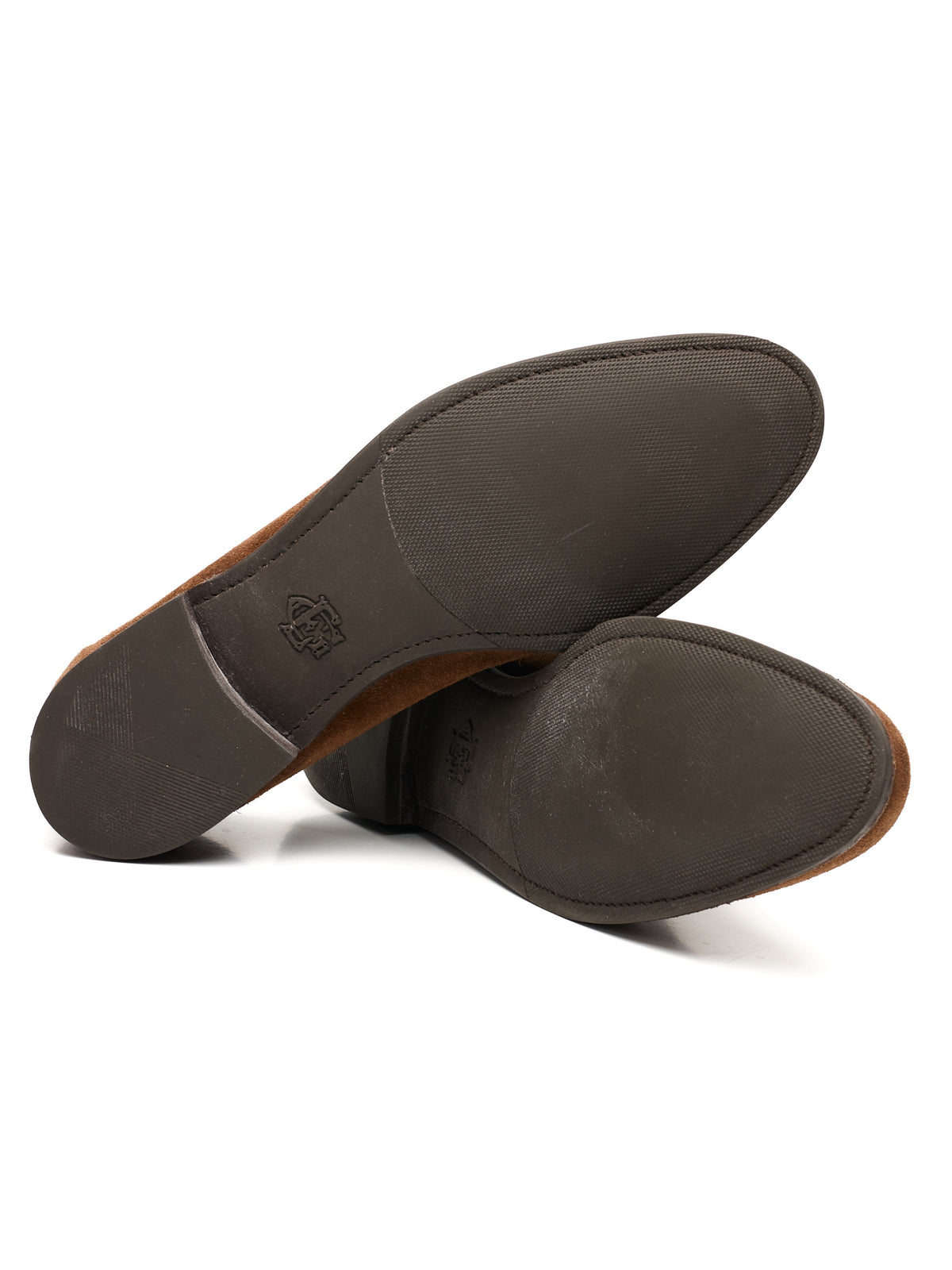 EDWARD GREEN Piccadilly Unlined Tobacco Brown Suede Penny Loafer Shoes US 9.5