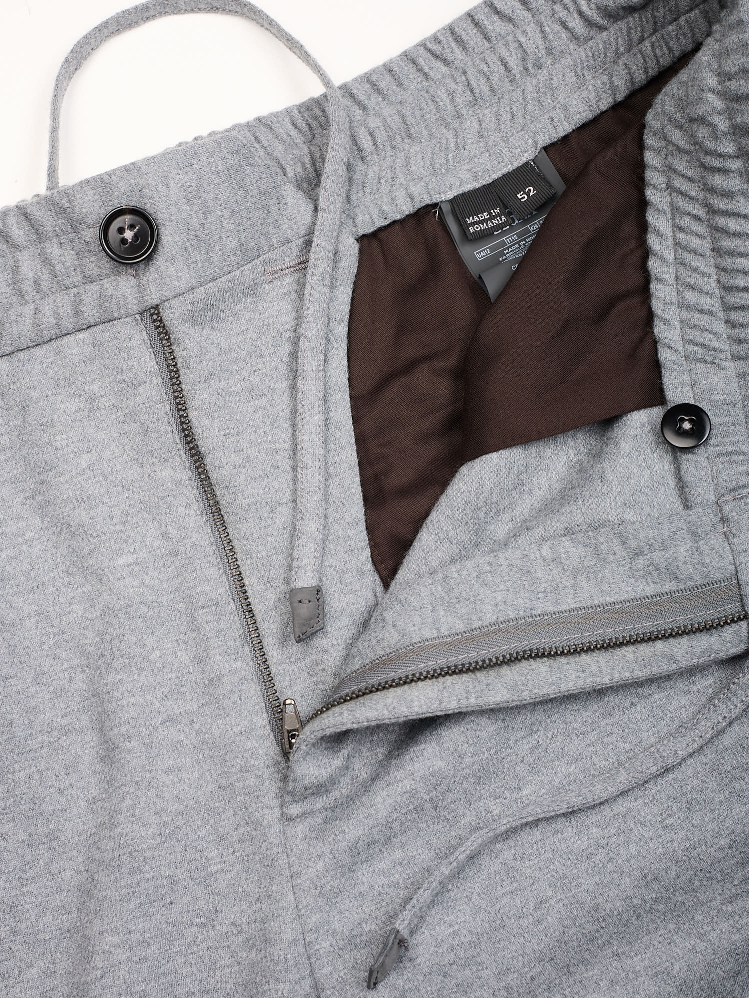 ERMENEGILDO ZEGNA Jerseywear Gray Wool Cargo Sweatpants EU 52 NEW US 36