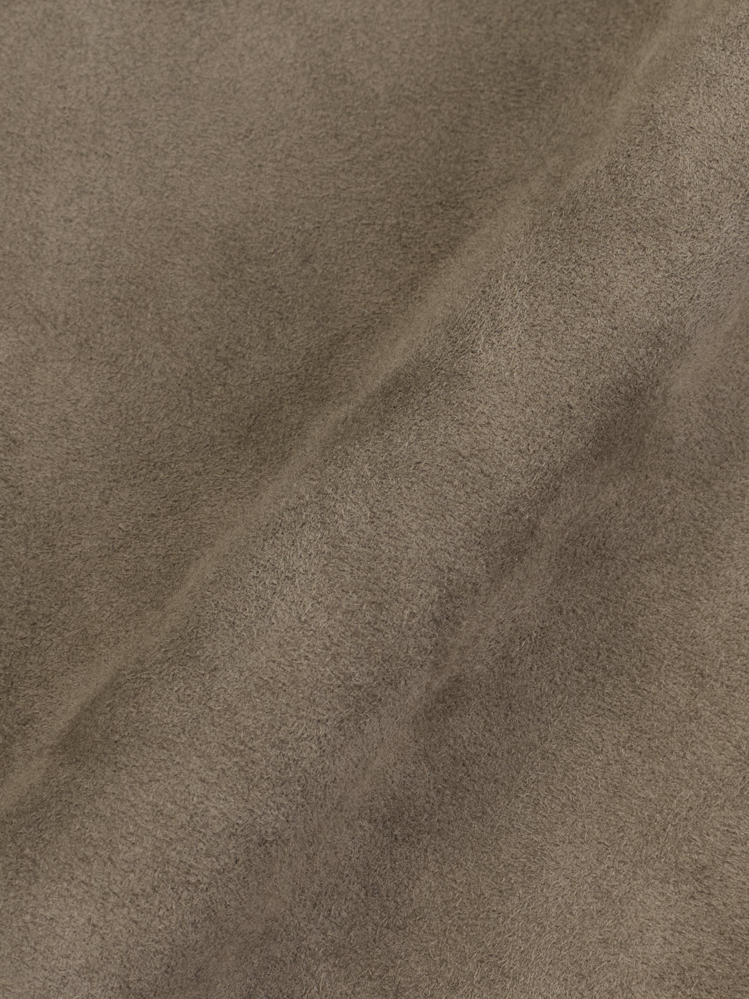 ERMENEGILDO ZEGNA Taupe Suede Leather Cardigan Blouson Jacket