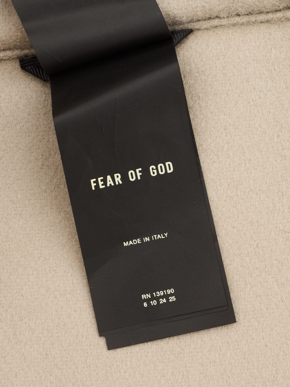 FEAR OF GOD Eternal Double Faced Wool-Cashmere Dausty Beige Pants