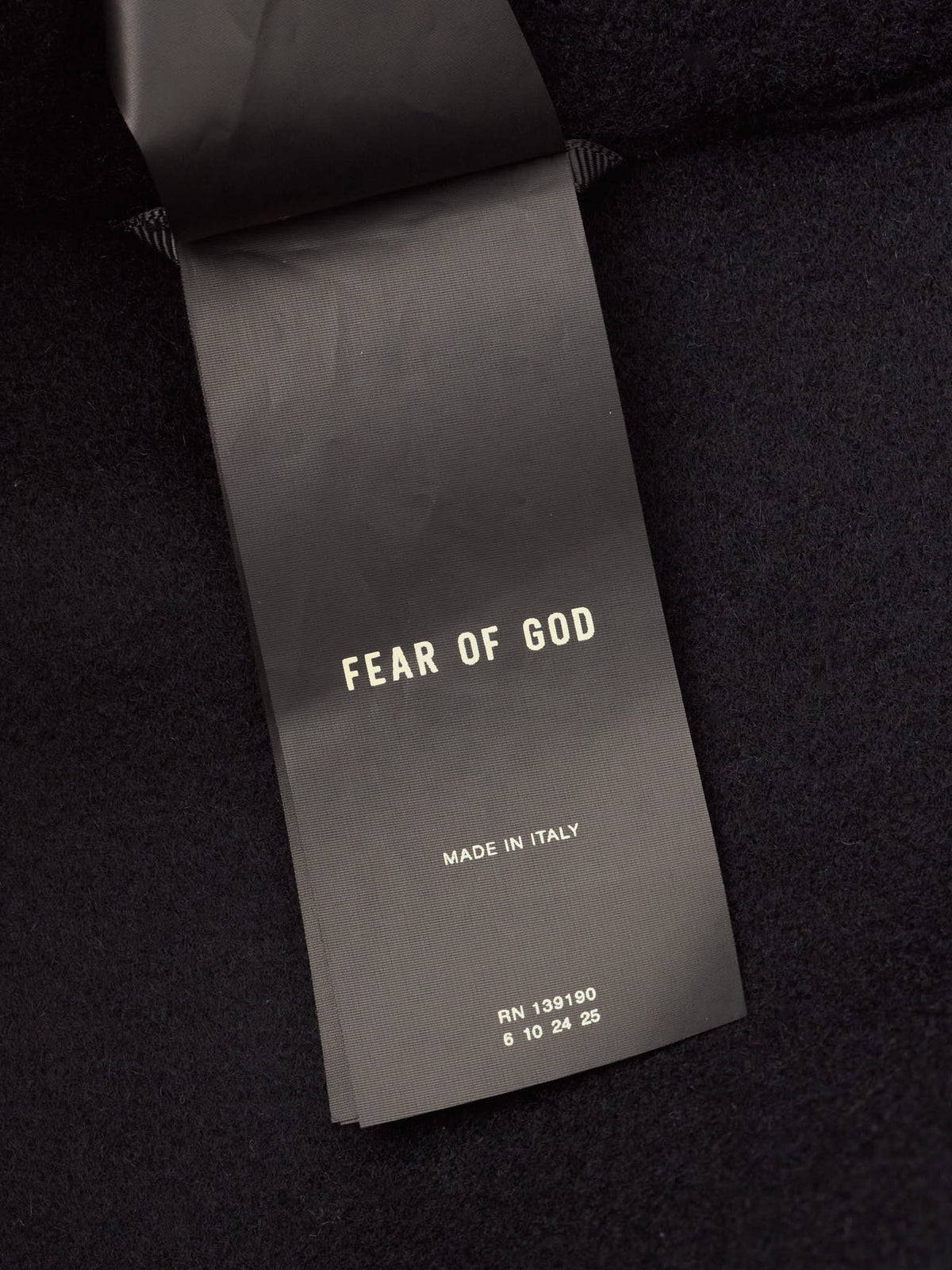 FEAR OF GOD Eternal Black Double Faced Wool-Cashmere Sweatpants