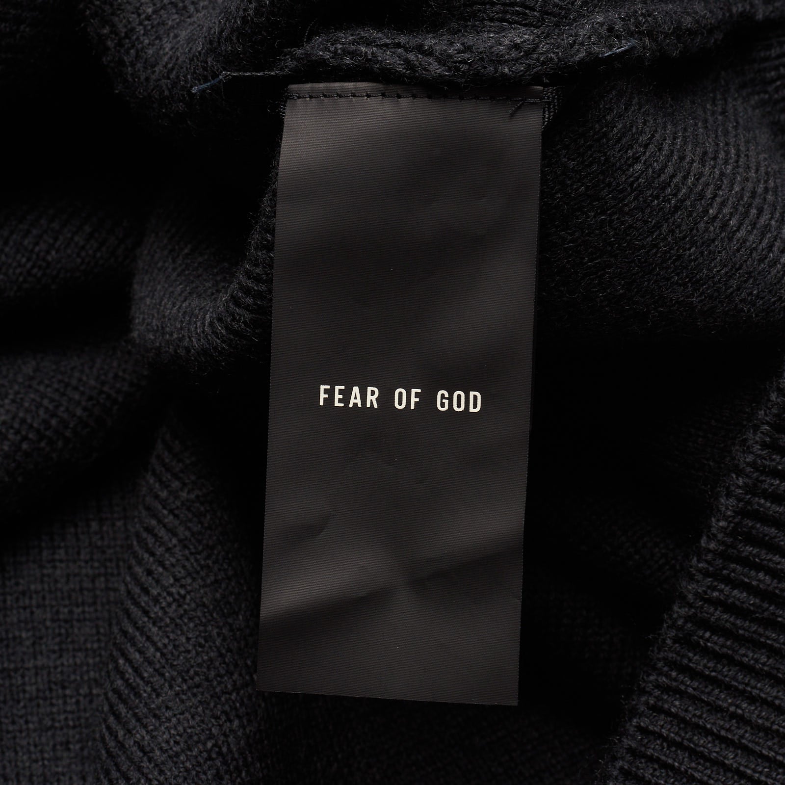 FEAR OF GOD Gray Virgin Wool Knit Crewneck Sweater NEW Size L FEAR OF GOD