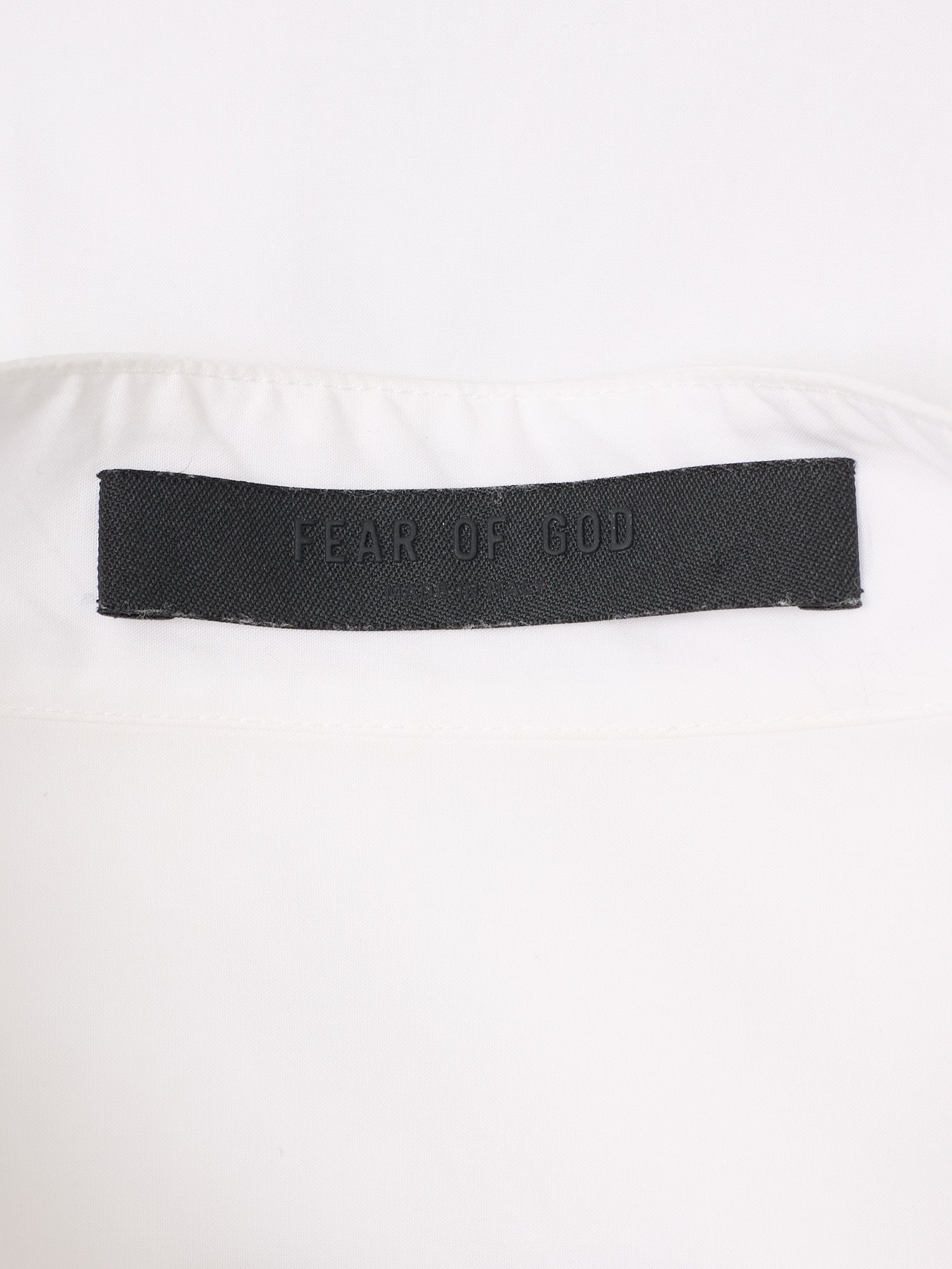 FEAR OF GOD White Cotton Oversized Shirt Size L