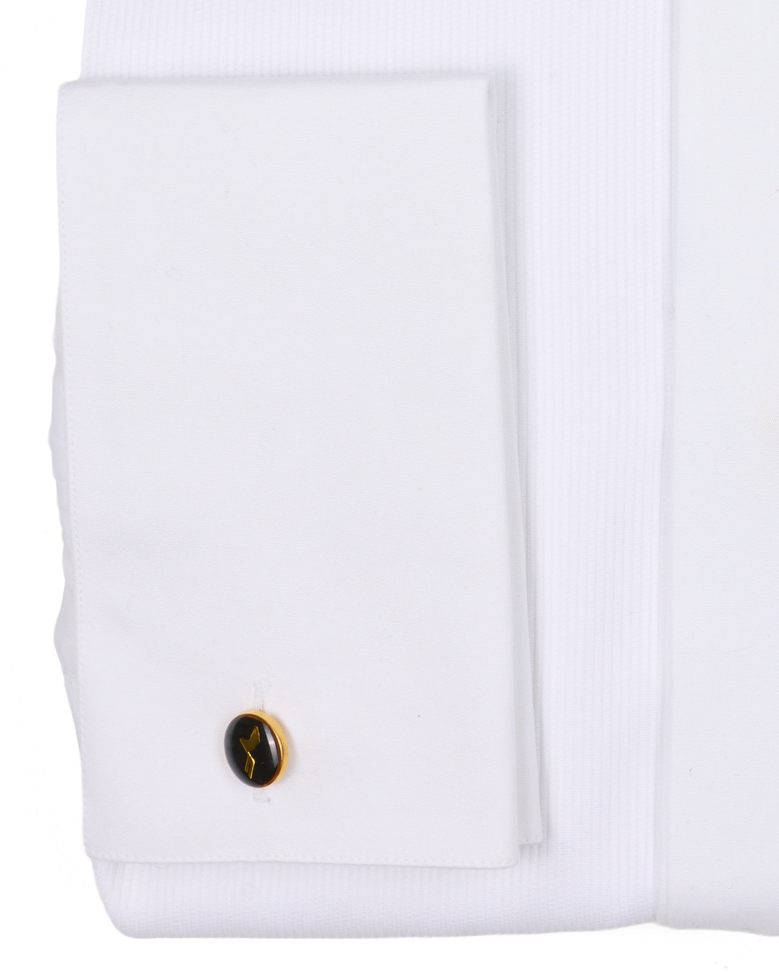 FENICIA for Vannucci White Formal French Cuff Tuxedo Dress Shirt NEW