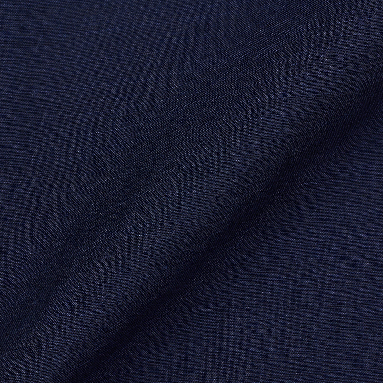FINAMORE Handmade "Gaeta" Blue Cotton-Linen Button-Down Shirt 40 NEW US 15.75 FINAMORE