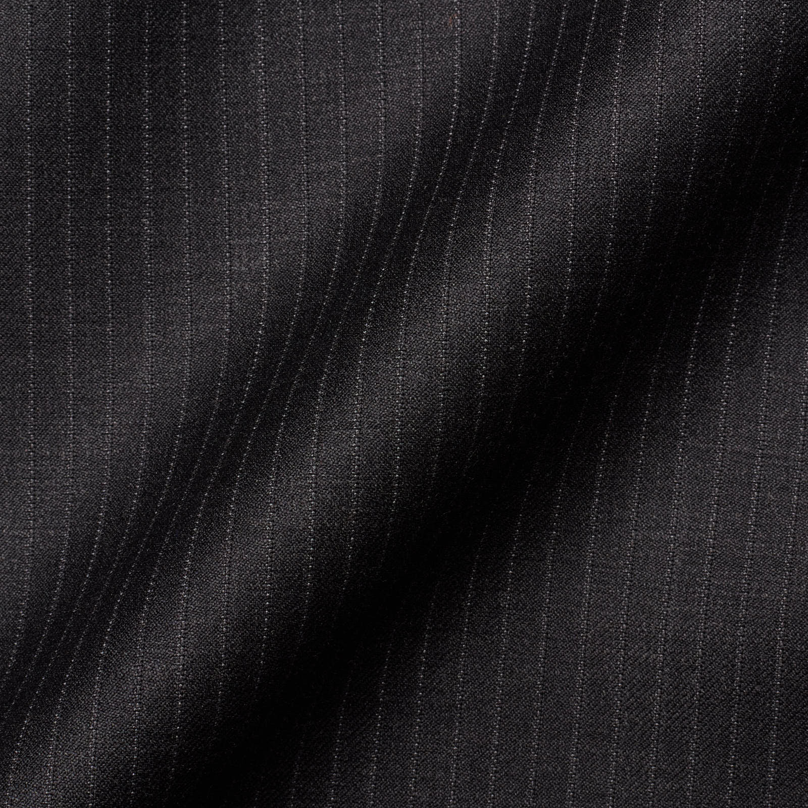 VANNUCCI Milano Charcoal Gray Striped Virgin Wool Suit EU 54 NEW US 44