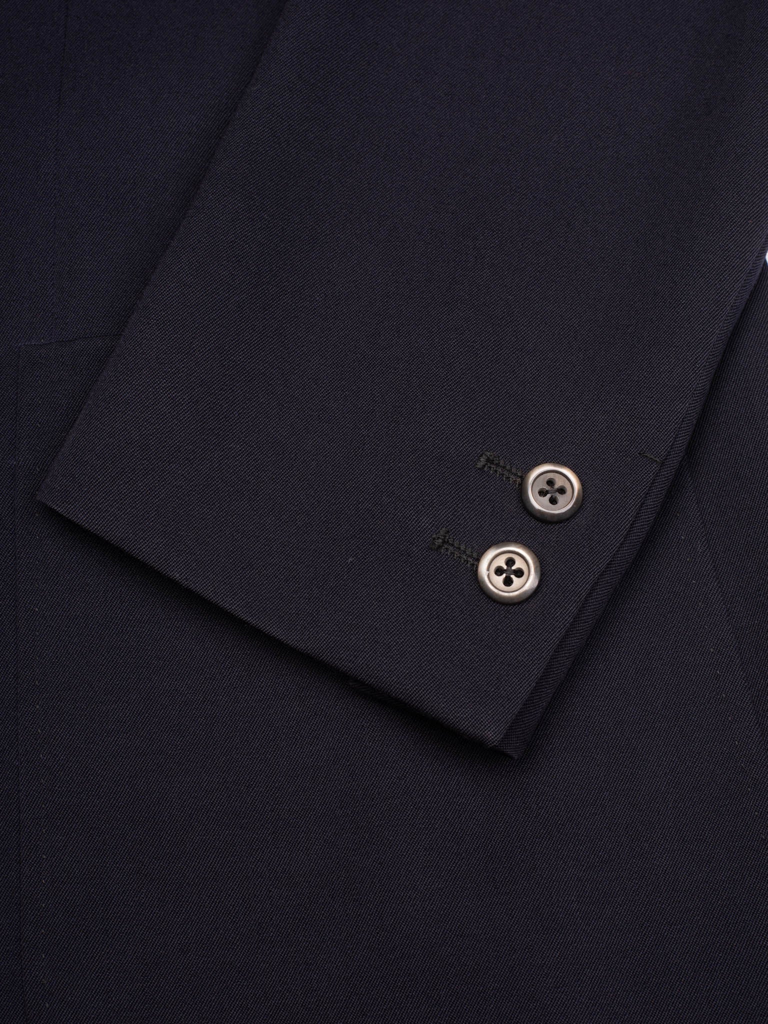 CASTANGIA for SIR WILSON Navy Blue Pure Wool Business Suit
