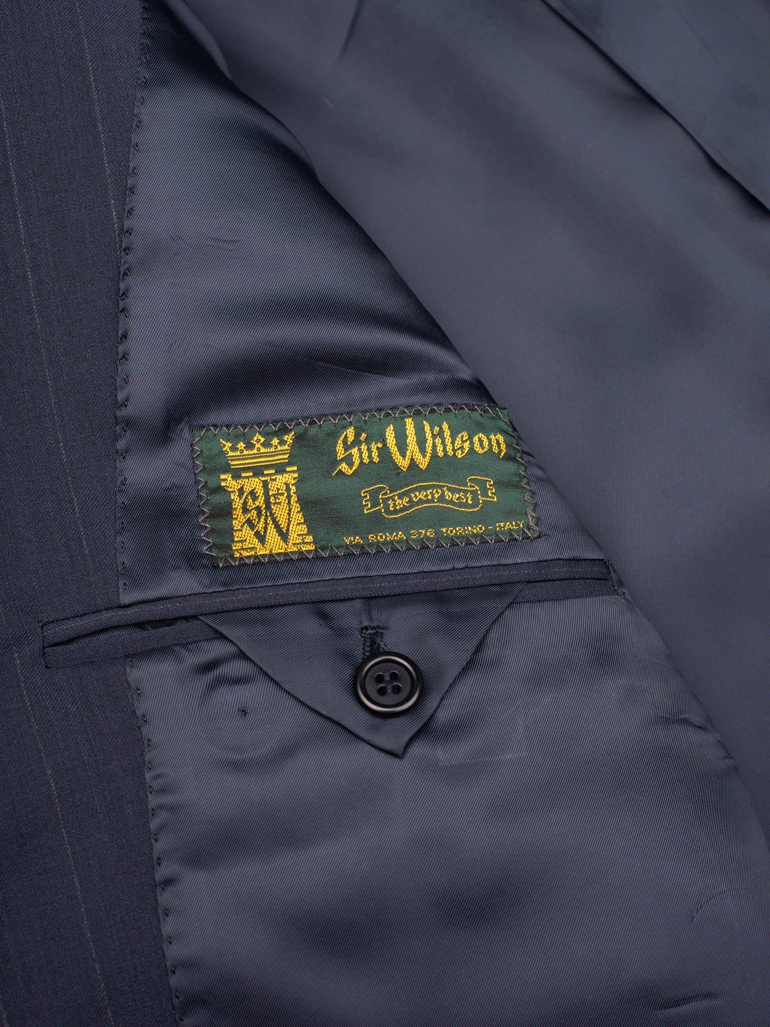 SIR WILSON Navy Blue Loro Piana Extreme Wool Super 110's Business Suit