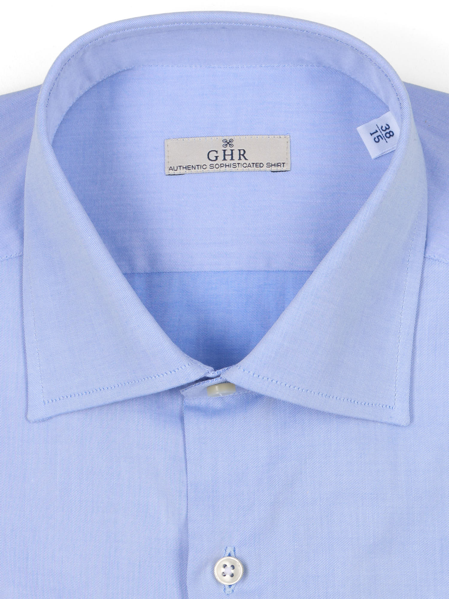 G.H.R. Sky Blue Cotton Dress Shirt
