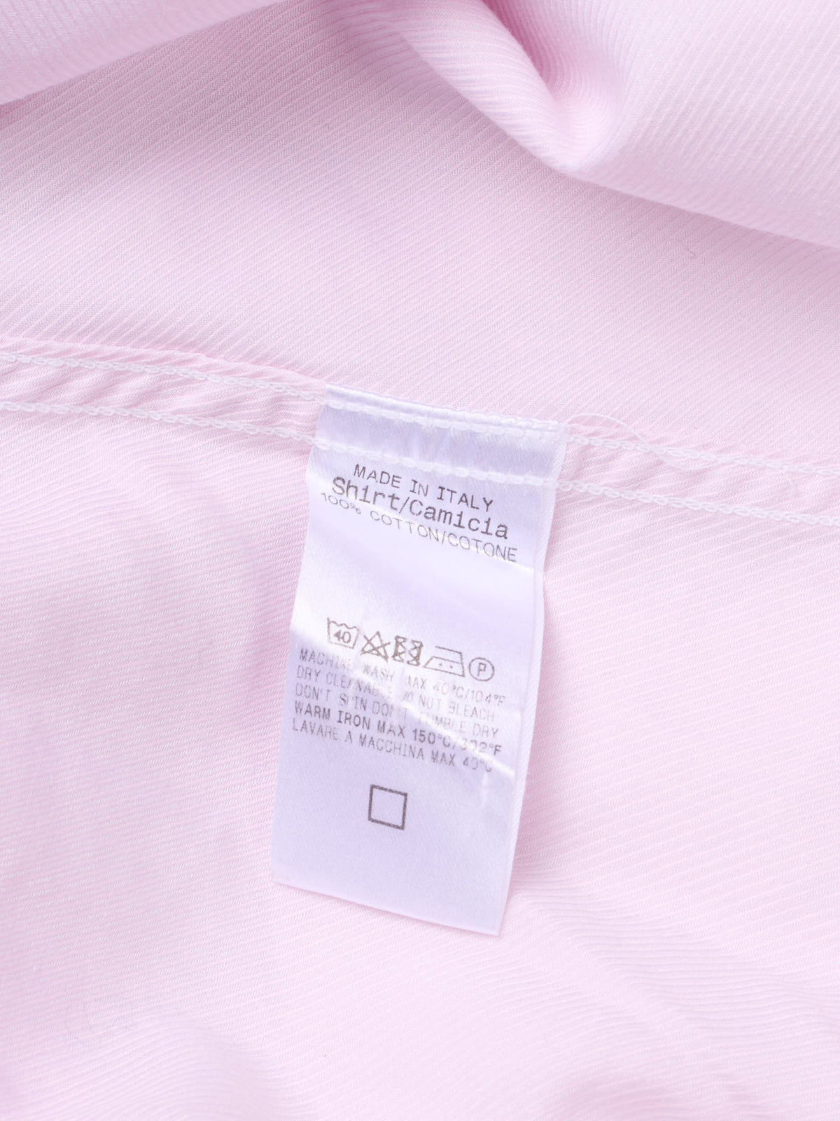 GUCCI Pink Twill Cotton Shirt US 15.75 / EU 40