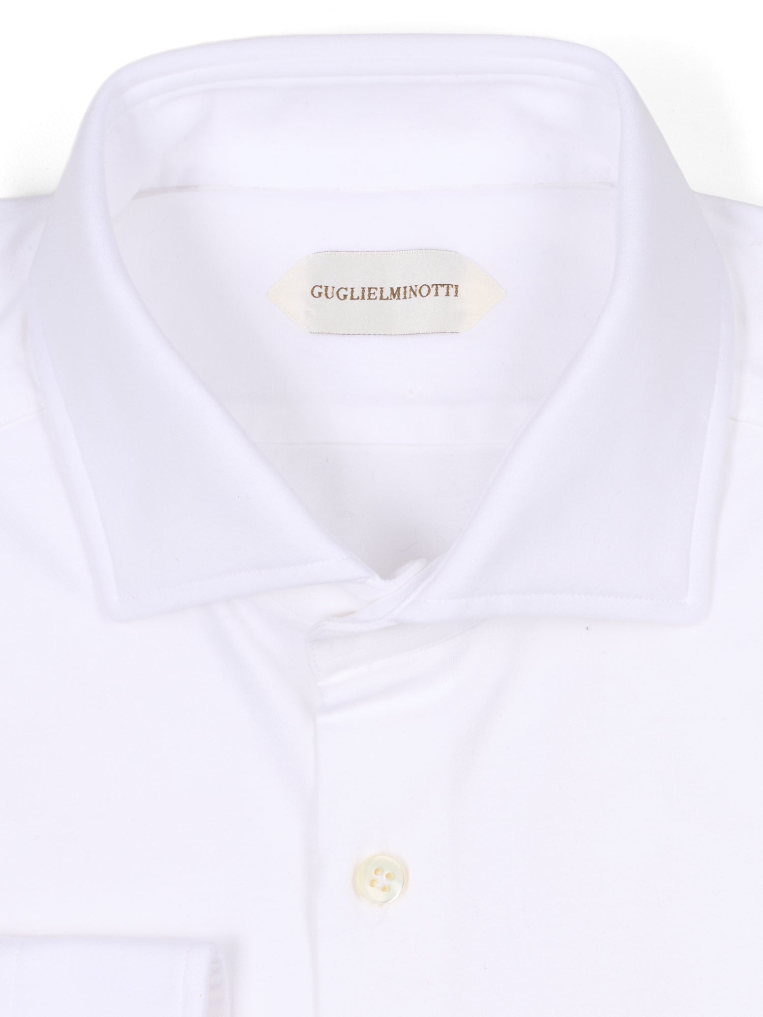GUGLIELMINOTTI Milano White Cotton Dress Shirt EU 43 NEW US 17