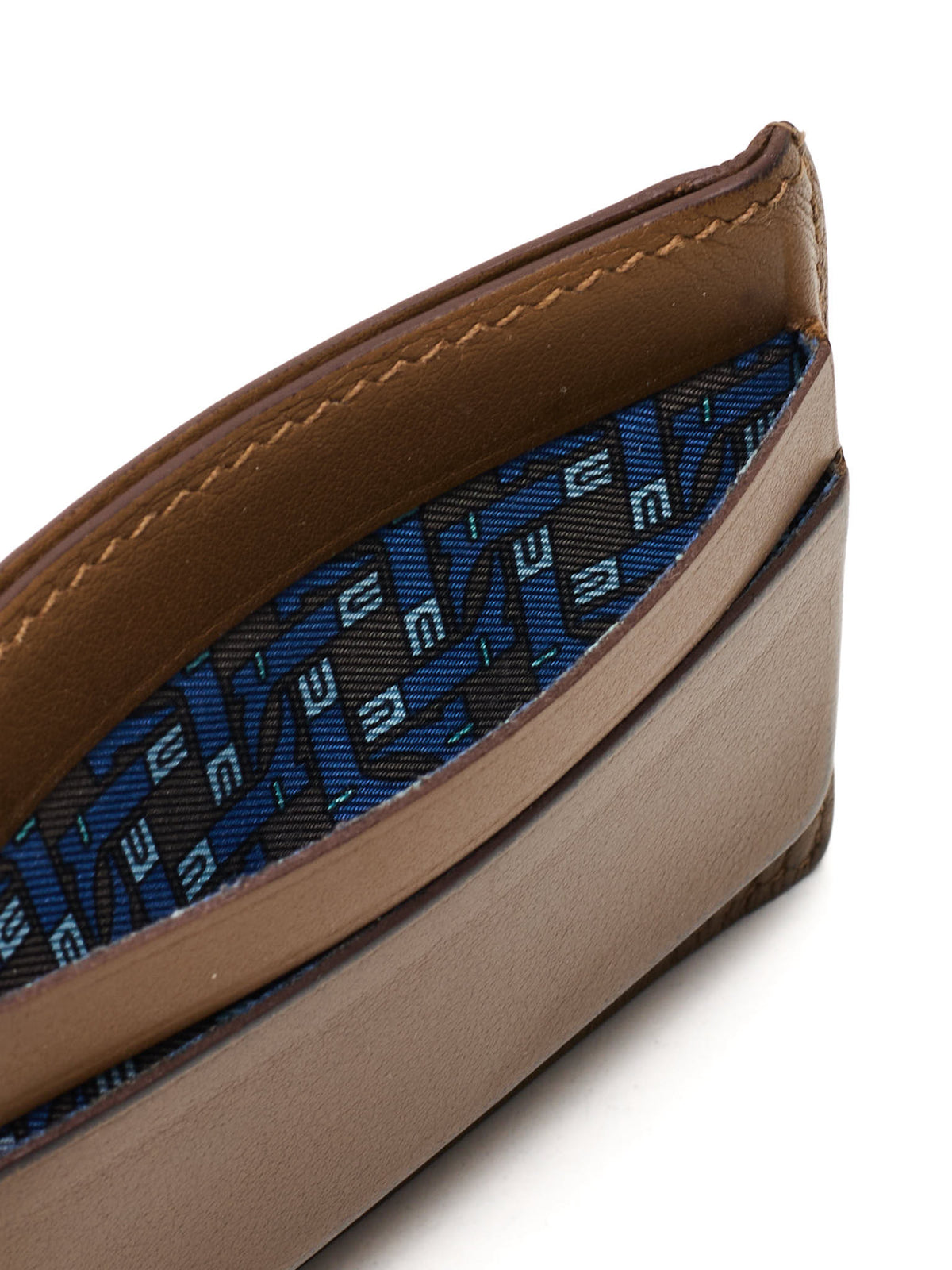 HERMES Citizen Twill in Swift Calfskin Leather Card Holder Wallet