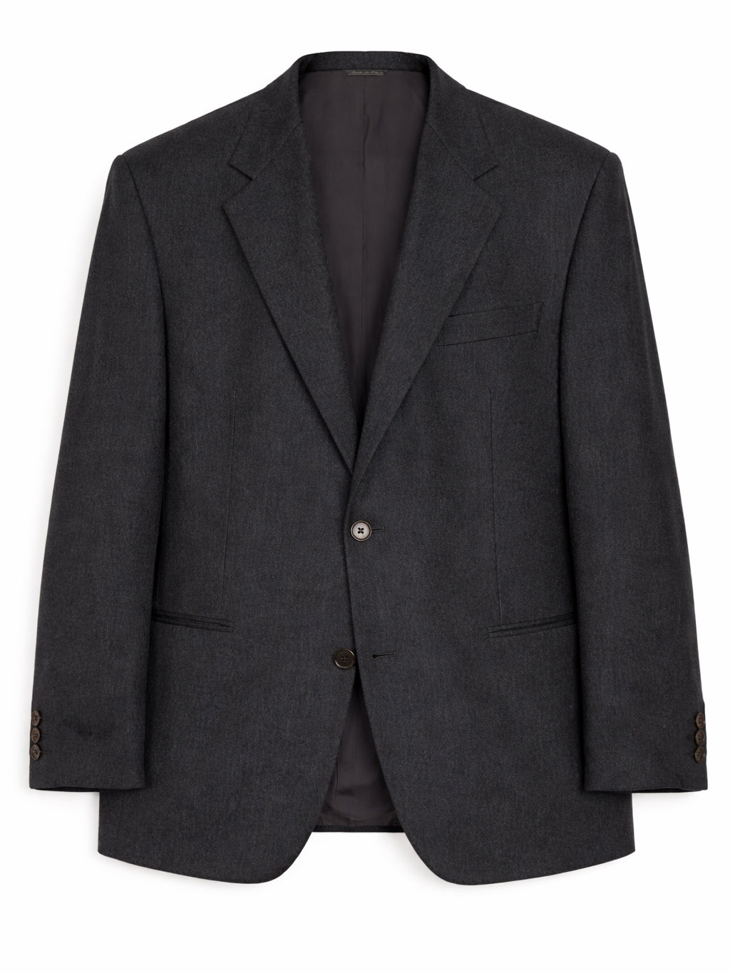 Hitman by Cerruti Dark Gray Flannel "Arsenio" Wool–Cashmere Suit