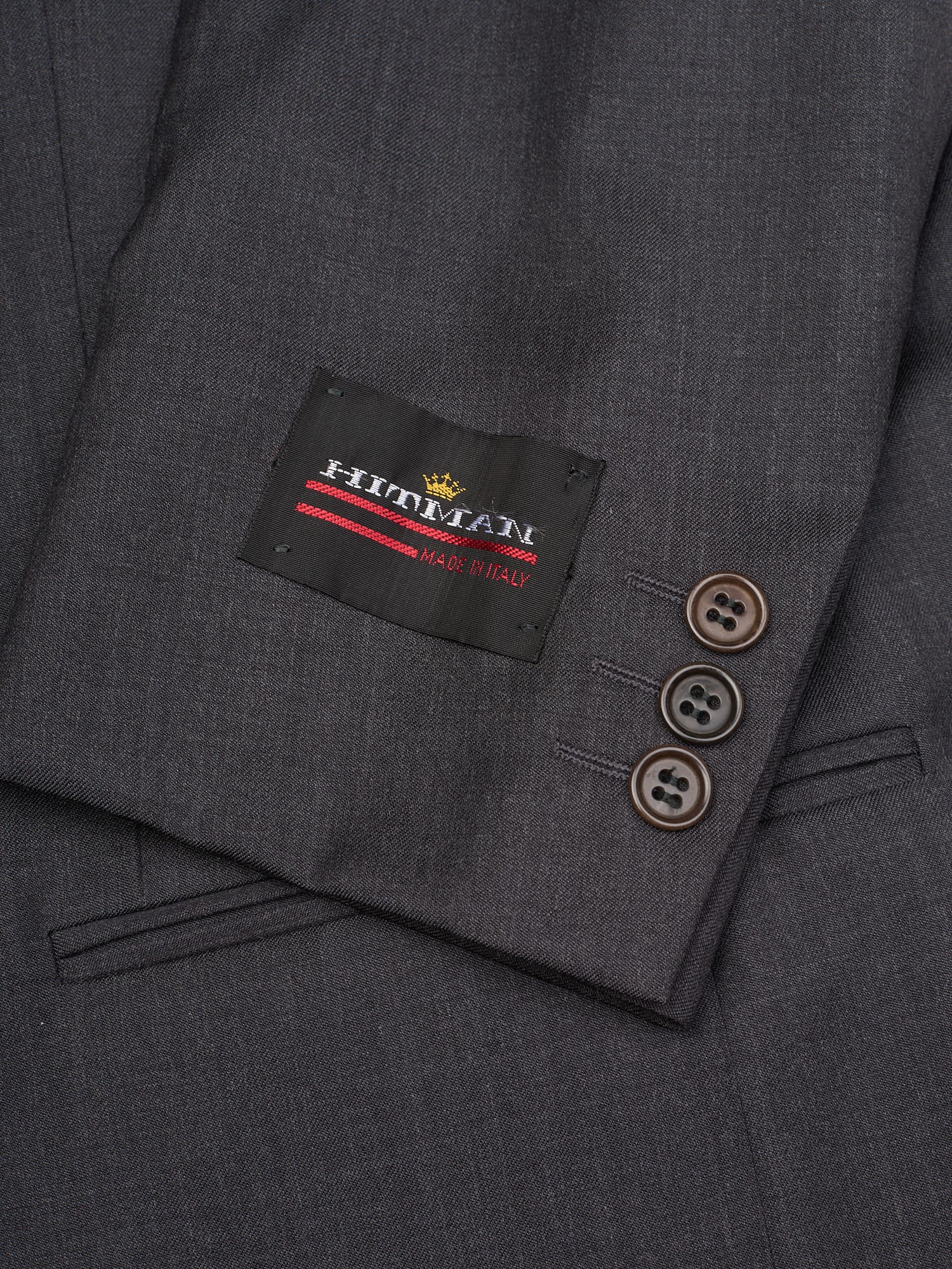 Hitman by Cerruti Gray Arsenio Super 100‘s Wool Double Breasted Suit