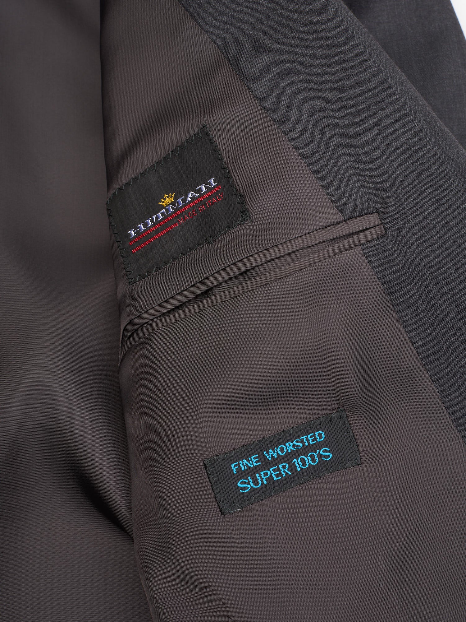 Hitman by Cerruti Gray Arsenio Super 100‘s Wool Double Breasted Suit