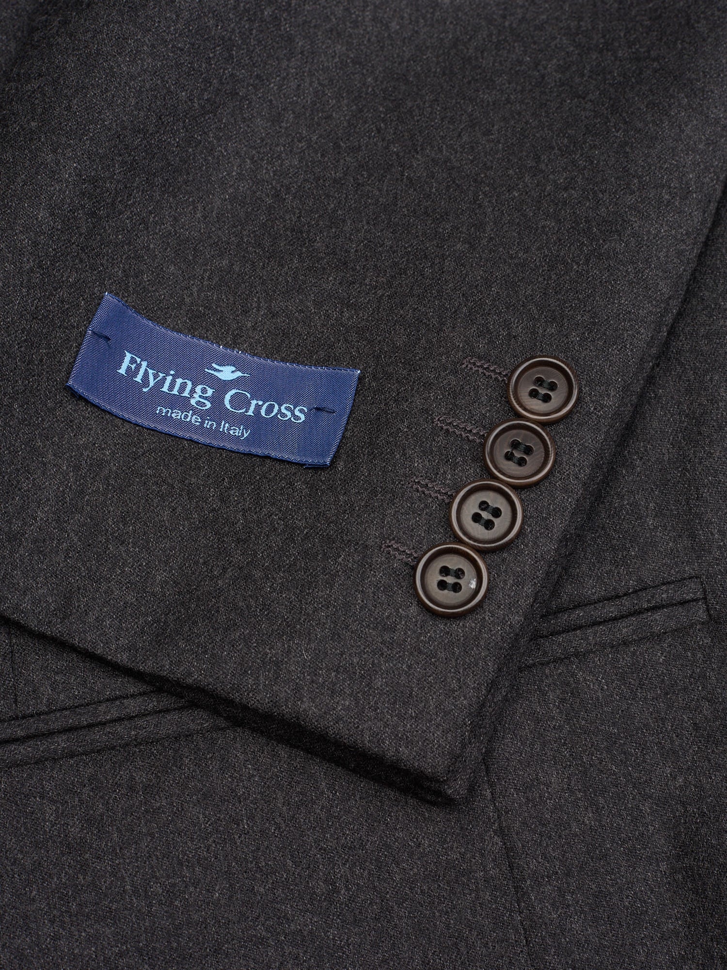 Hitman by Cerruti Dark Gray Cerruti Wool–Cashmere Flannel Suit