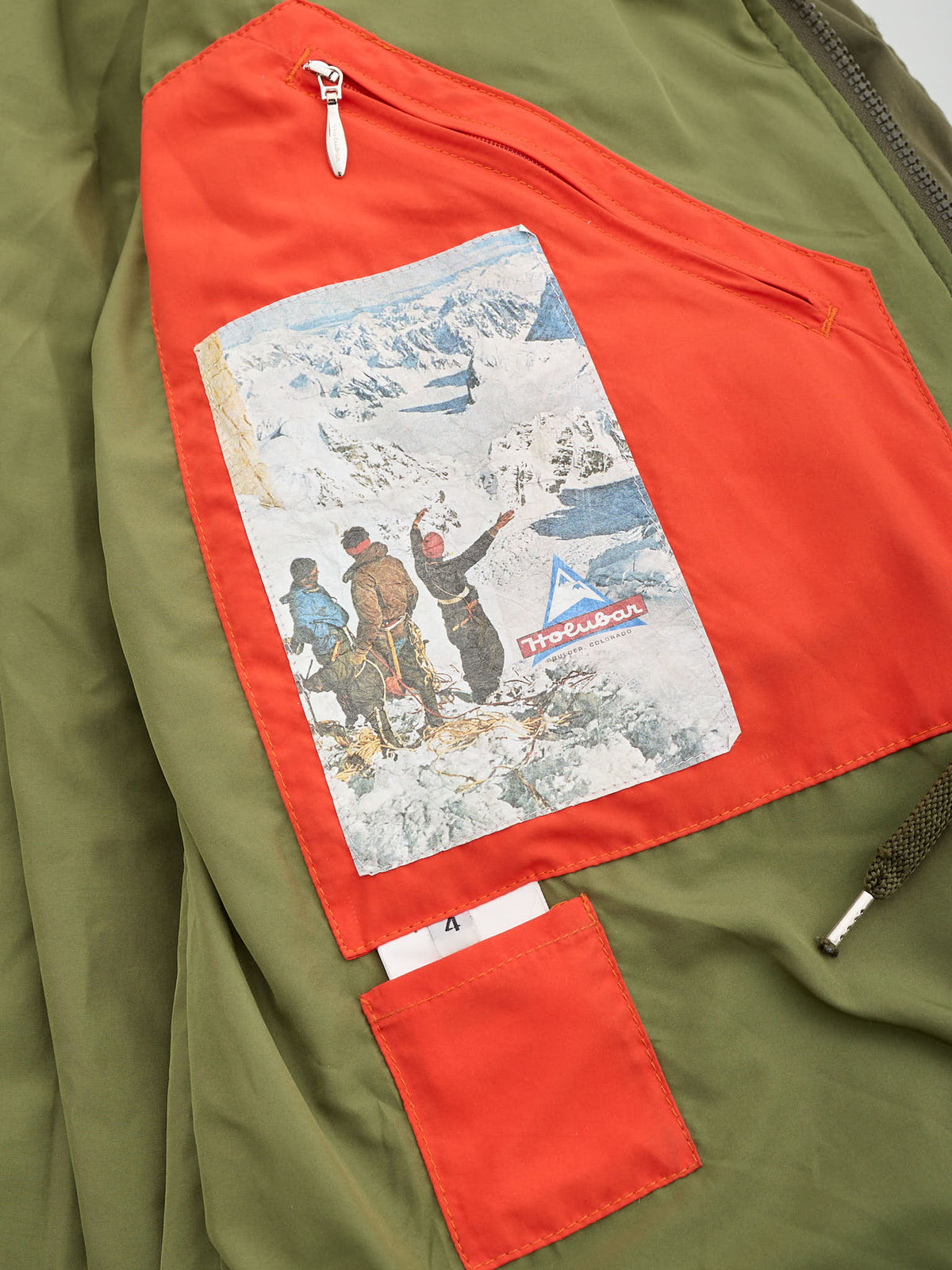 HOLUBAR "Boulder" 70th Anniv Ed Military Green Down Parka Jacket Alpaca Mohair