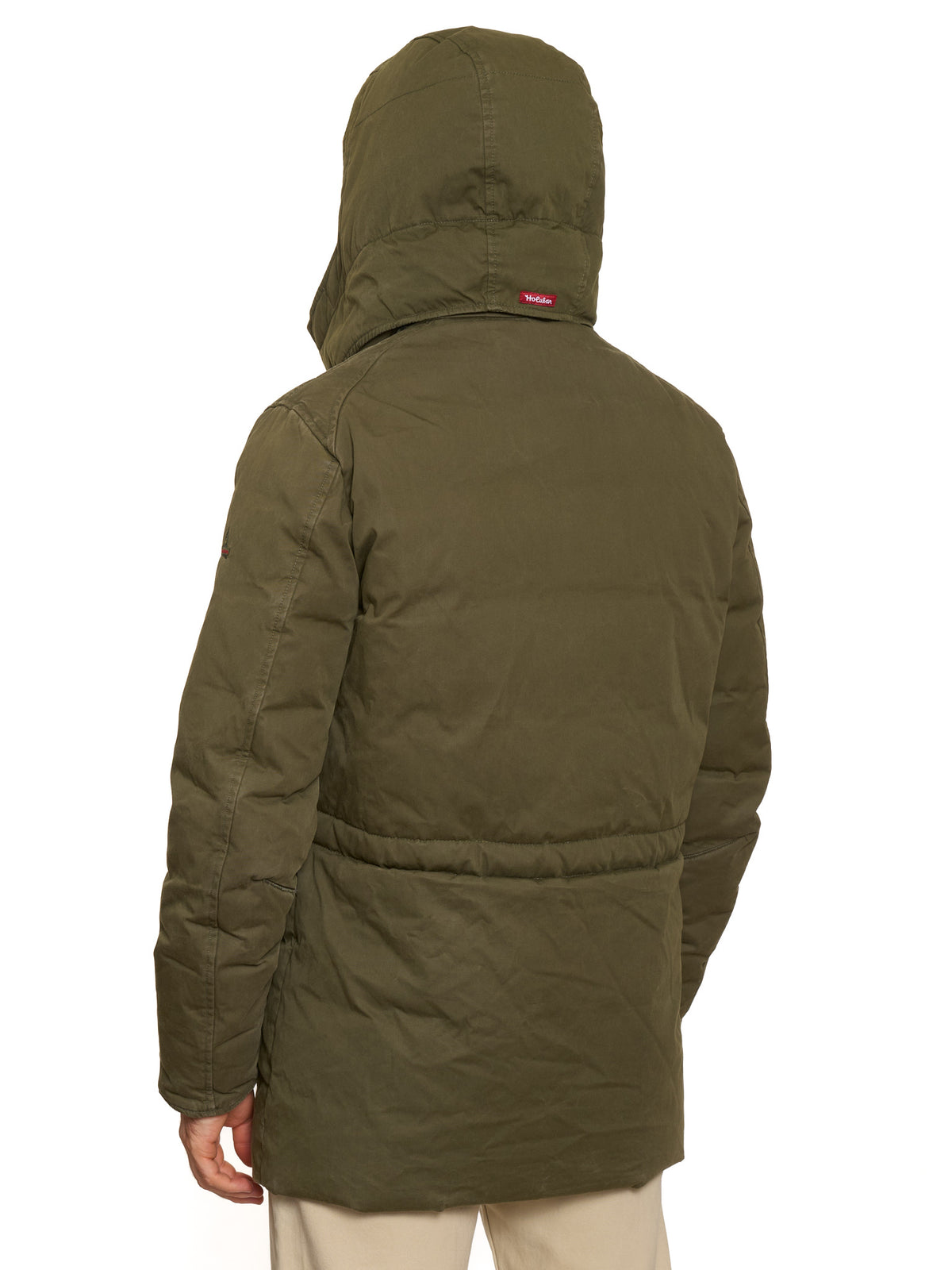 HOLUBAR "Boulder" 70th Anniv Ed Military Green Down Parka Jacket Alpaca Mohair