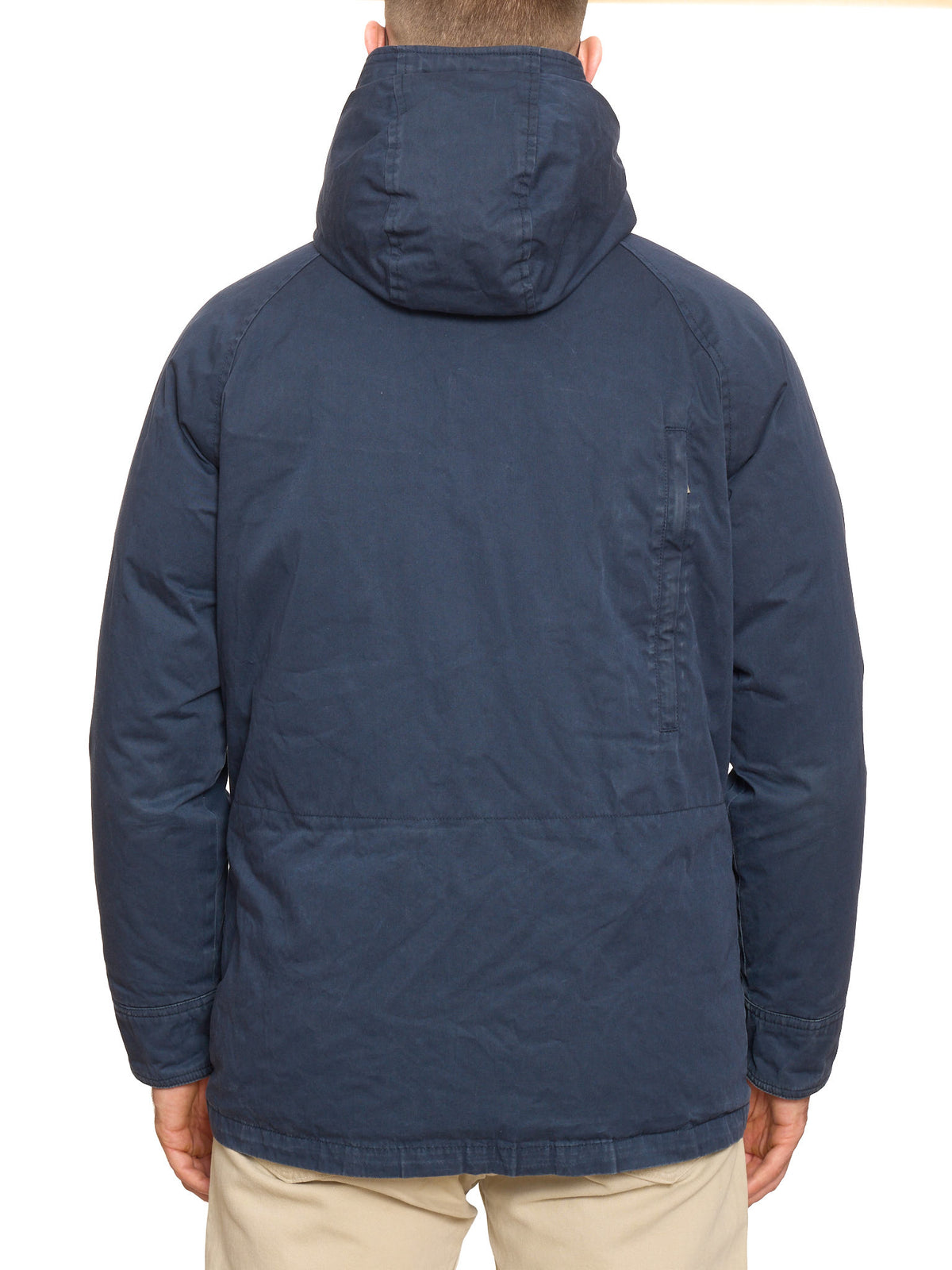 HOLUBAR "Deer Hunter" Navy Blue Cotton Down Filled Parka Jacket