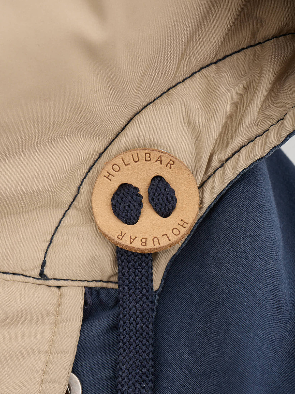 HOLUBAR "Deer Hunter" Navy Blue Cotton Down Filled Parka Jacket