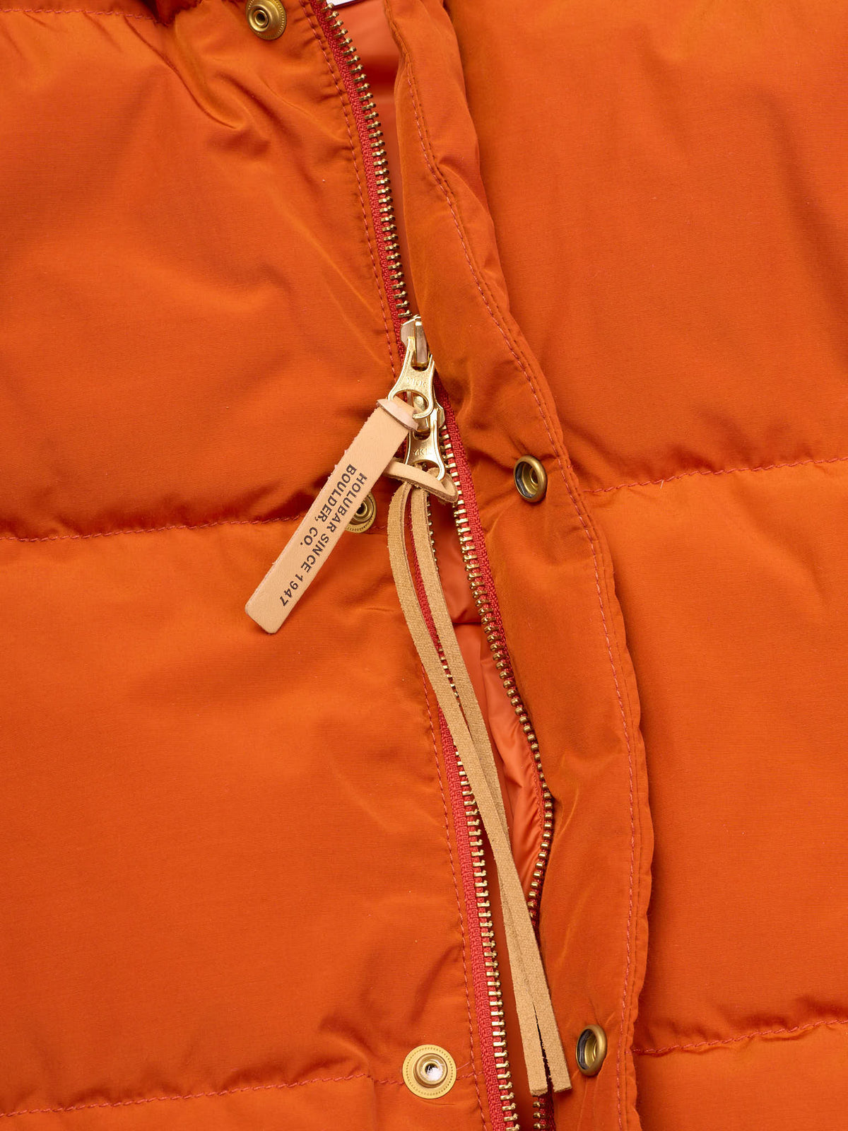 HOLUBAR "Mustang" Dark Orange Down Puffer Jacket Vest NEW Convertible