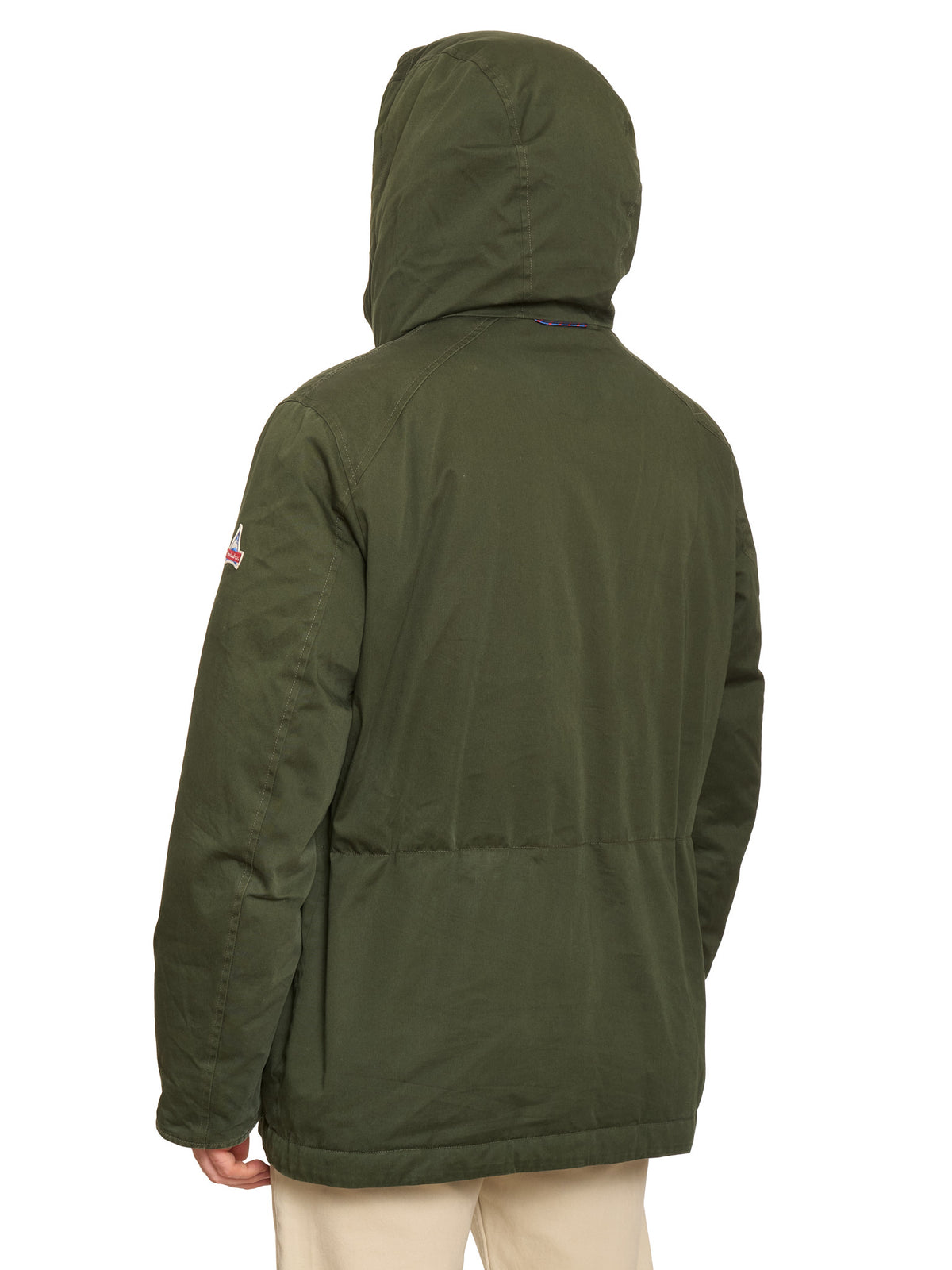 HOLUBAR "North Hunter" Green Cotton Parka Down Filled Parka Jacket Alpaca Mohair Parts