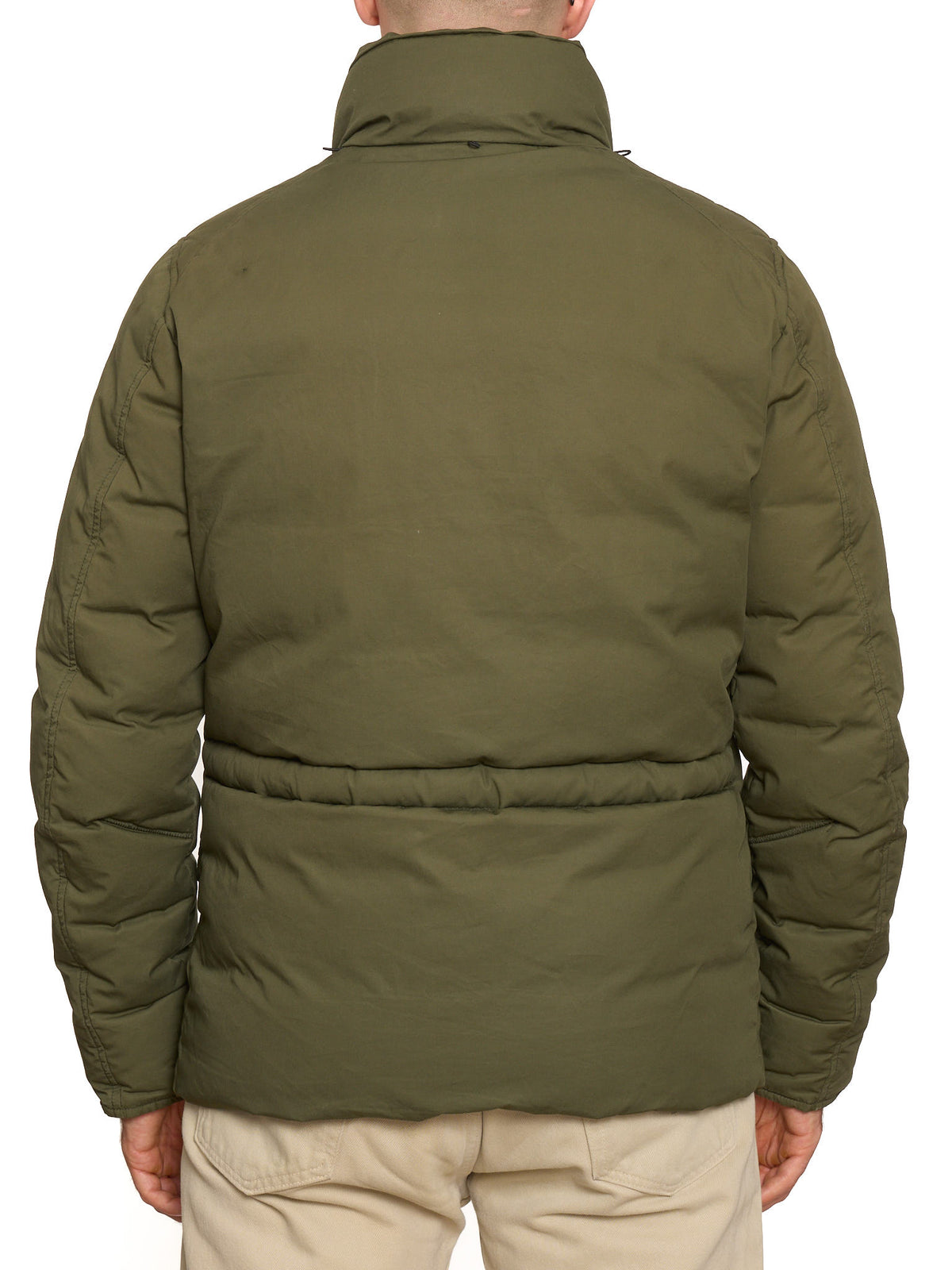 HOLUBAR "Short Boulder" Olive Green Cotton Down Filled Parka Jacket Alpaca Mohair Parts