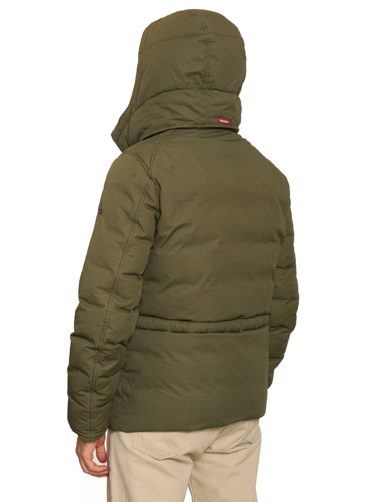 HOLUBAR "Short Boulder" Olive Green Cotton Down Filled Parka Jacket Alpaca Mohair Parts