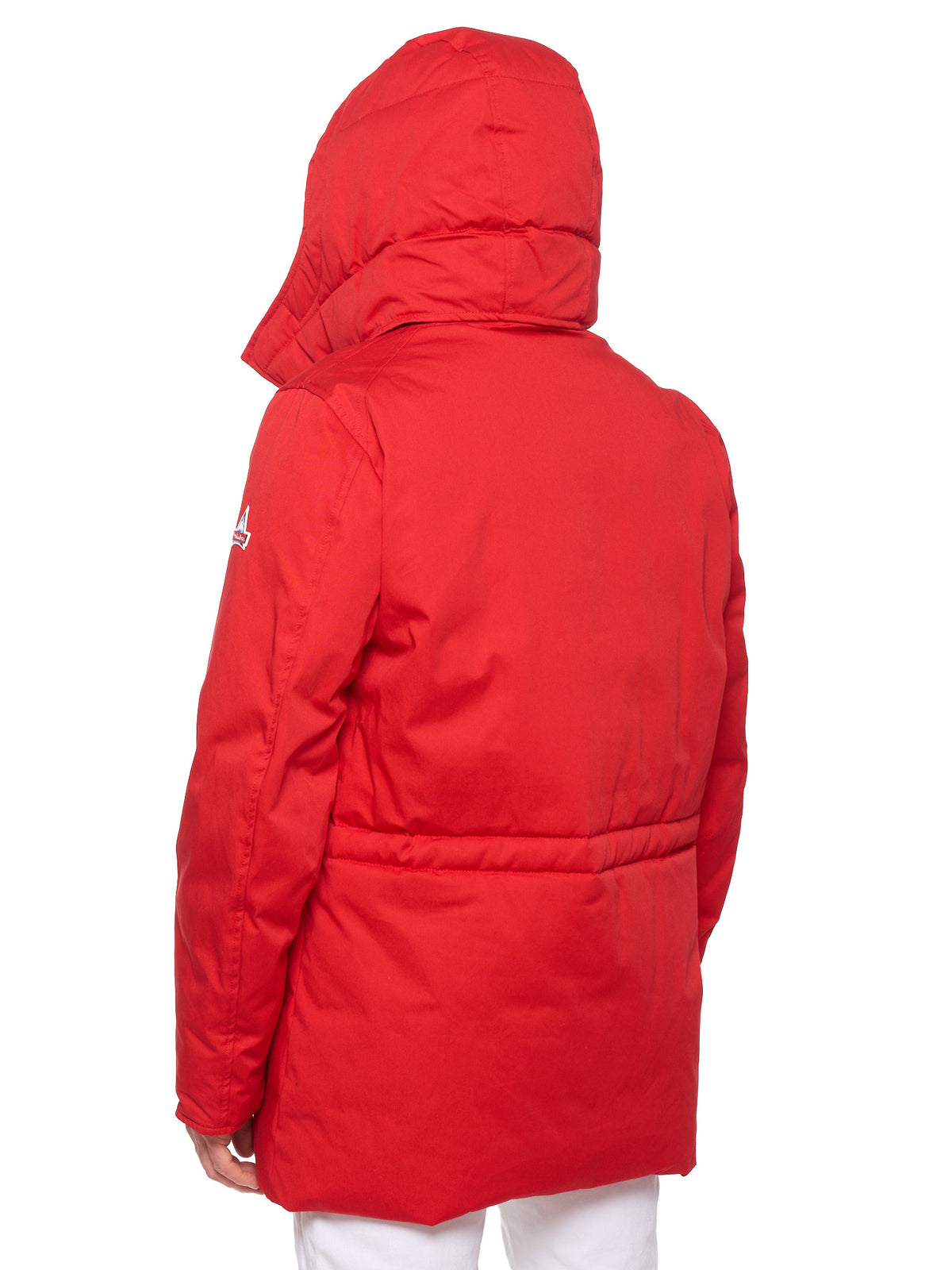 HOLUBAR "Boulder" Red Down-Feather Jacket Hooded Parka NEW