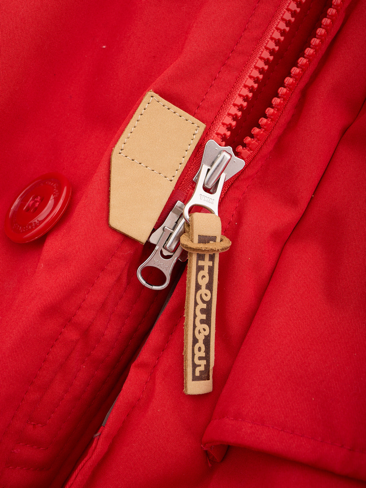 HOLUBAR "Boulder" Red Down-Feather Jacket Hooded Parka NEW
