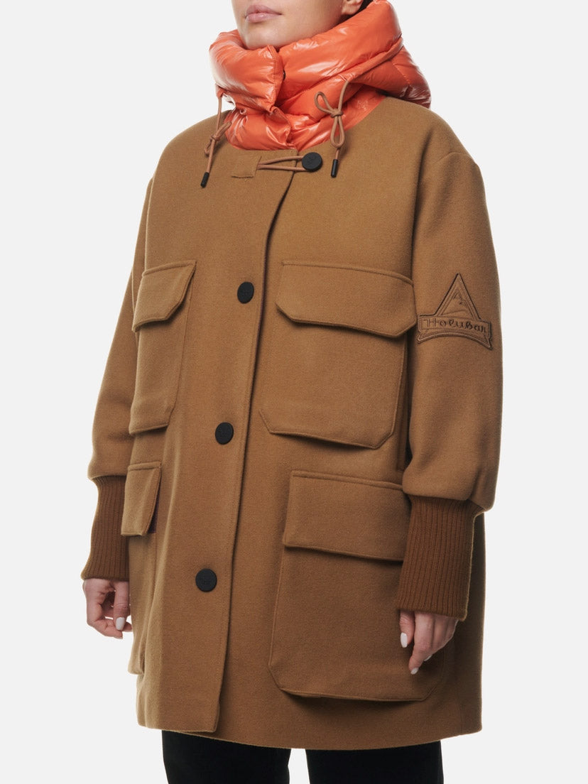 HOLUBAR "Cheyenne" Khaki Orange Virgin Wool Jacket NEW
