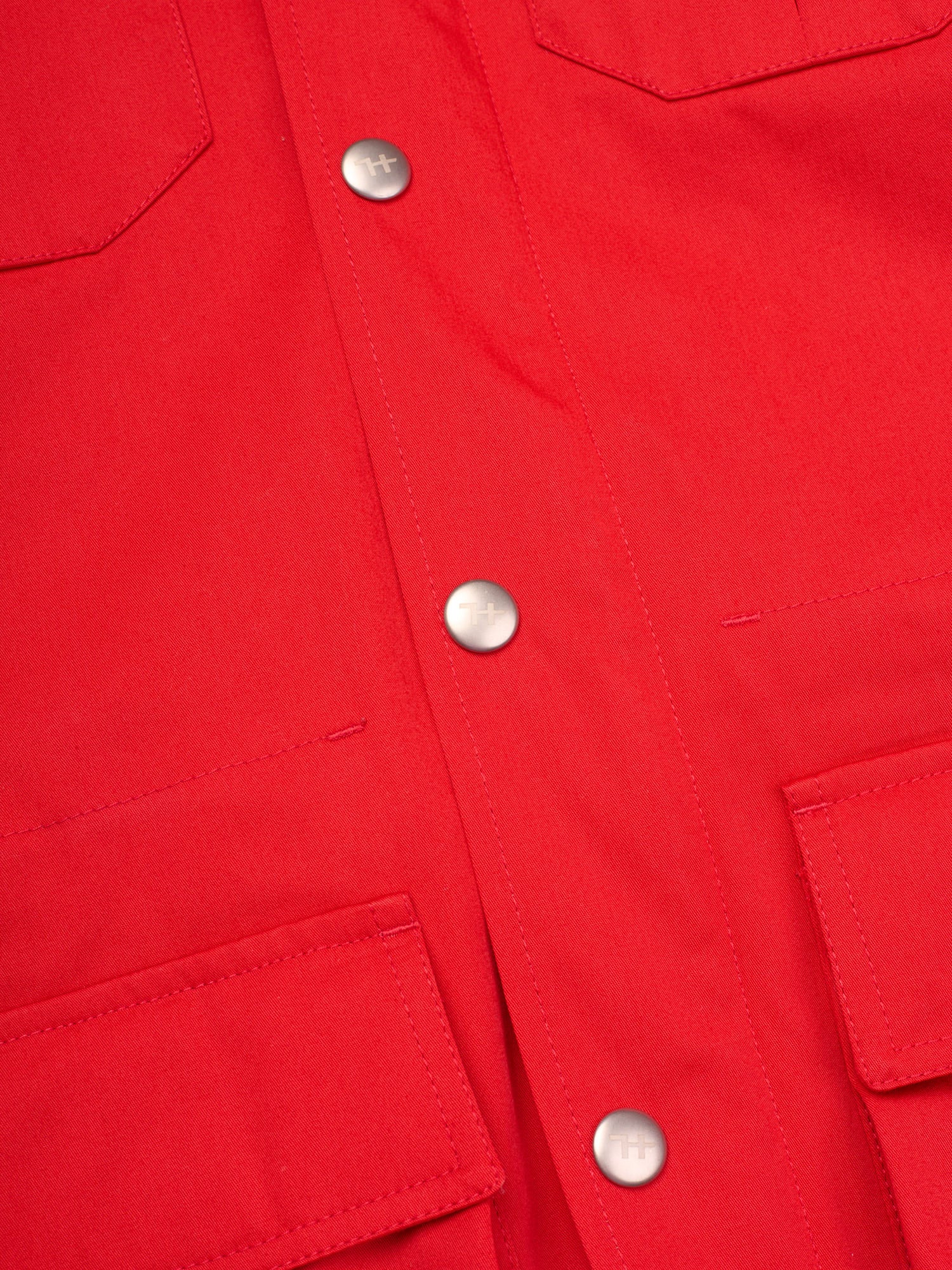 HOLUBAR "Deer Hunter" Red Cotton Hooded Safari Field Jacket