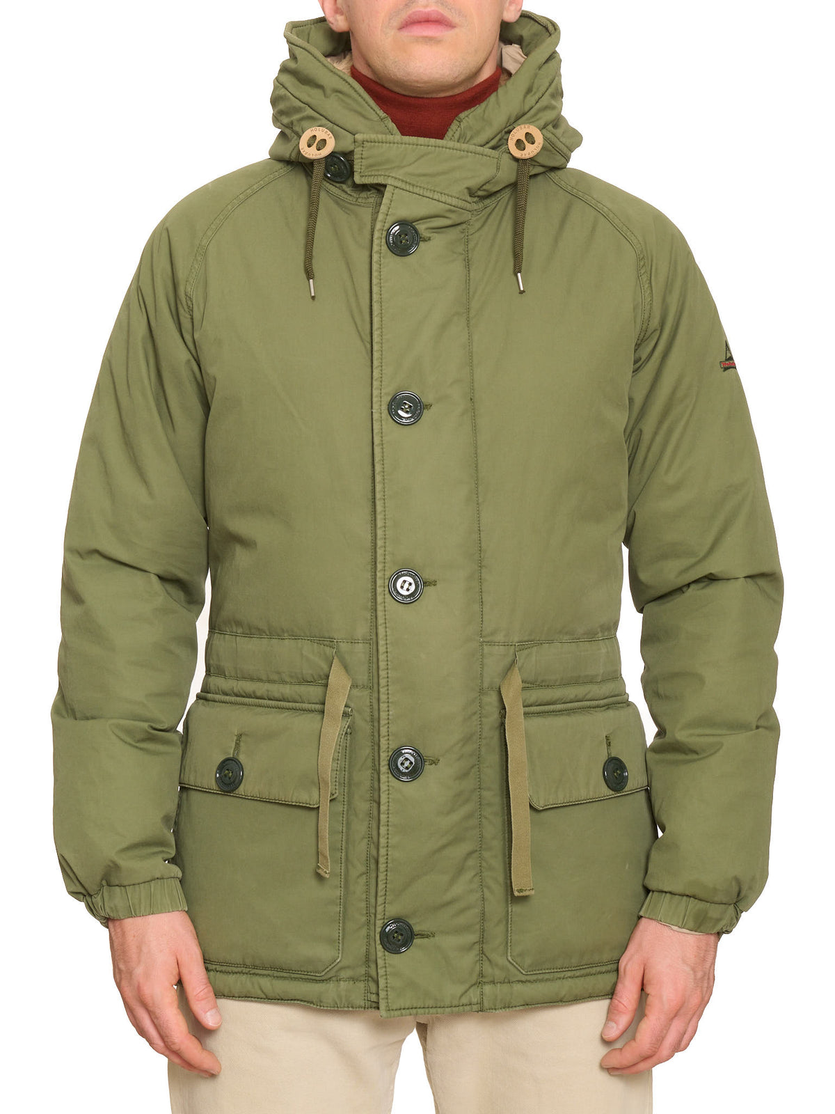 Rare HOLUBAR "Explorer" Military Green Down  Parka Jacket Alpaca Cabourn Everest