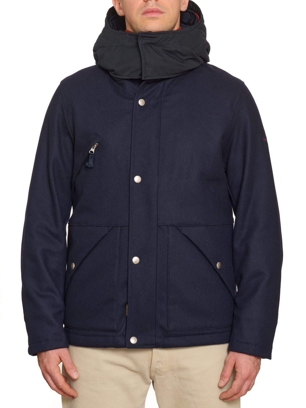 HOLUBAR "Utah" 70TH Anniv. Navy Blue Virgin Wool Down Filled Jacket NEW