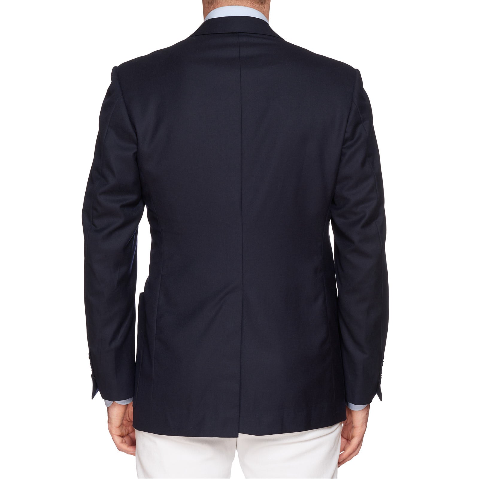 HUNTSMAN Savile Row Bespoke Navy Blue Wool 1 Button Blazer Jacket NEW US 40 HUNTSMAN