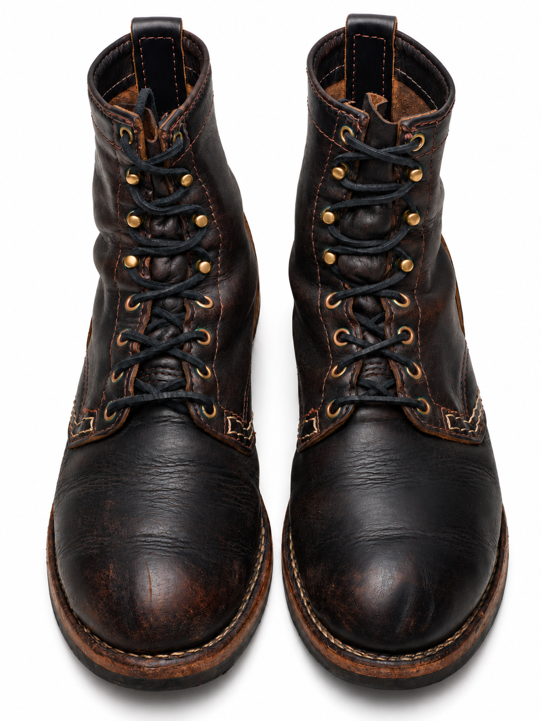 Rare WESCO Custom Jobmaster Black Horsehide Boots US 10.5E Wide  7 of 15
