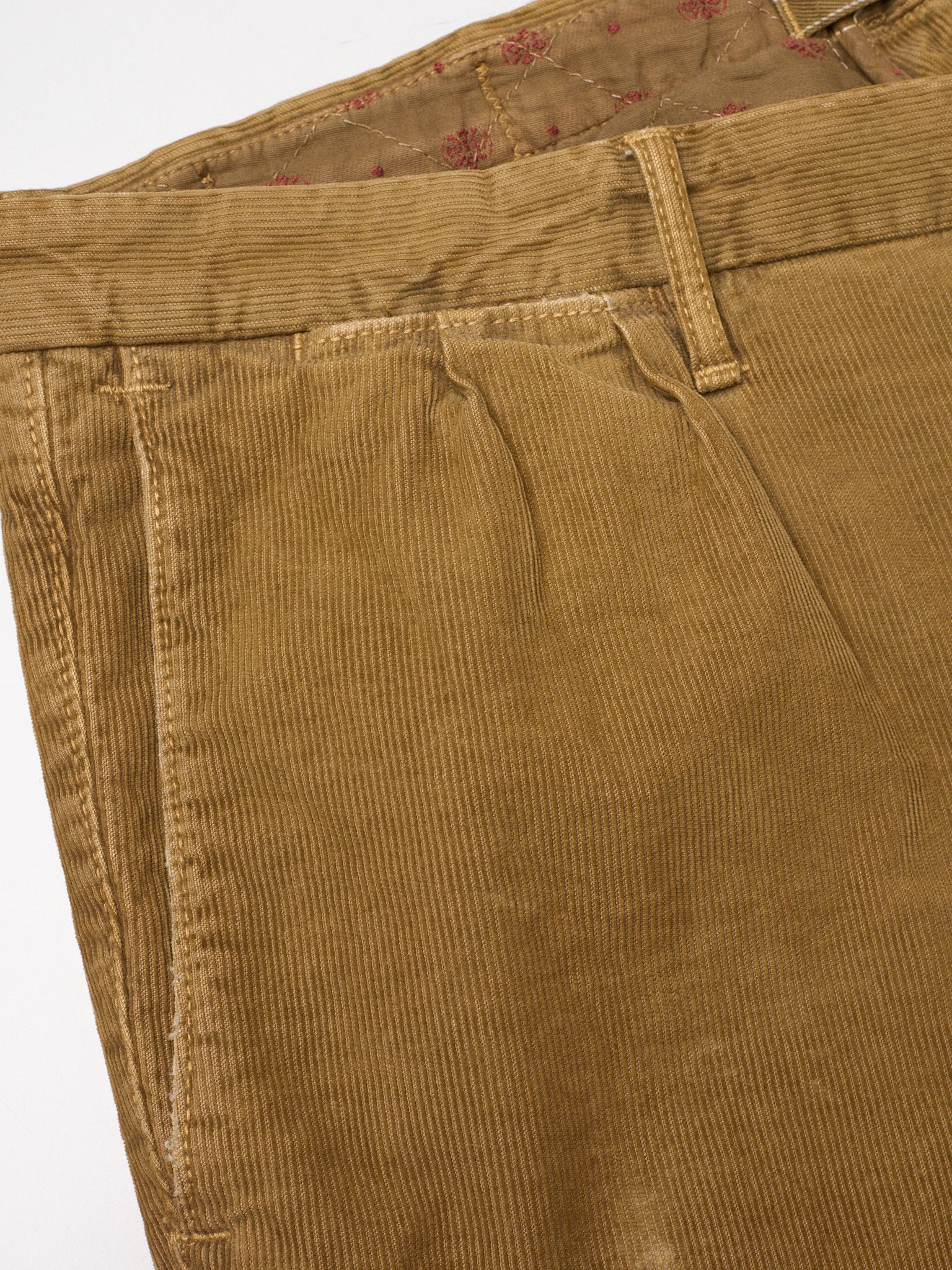 INCOTEX Brown Corduroy Cotton Chino Pants