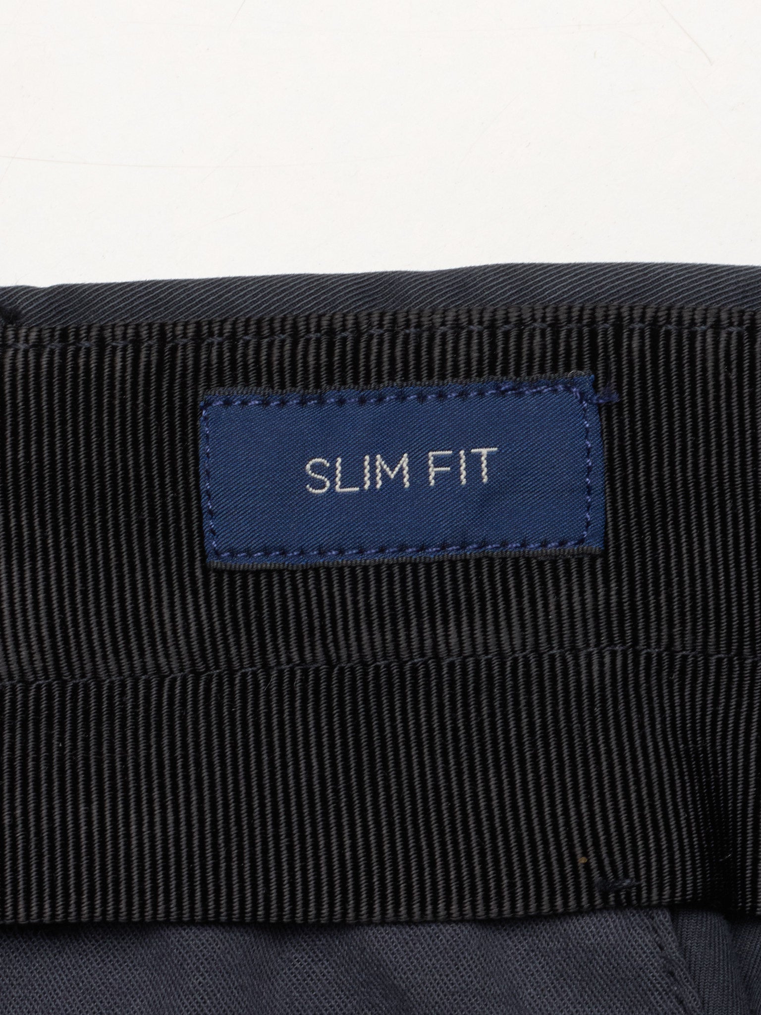 INCOTEX Navy "Royal Batavia" Cotton Slim Fit Chino Pants