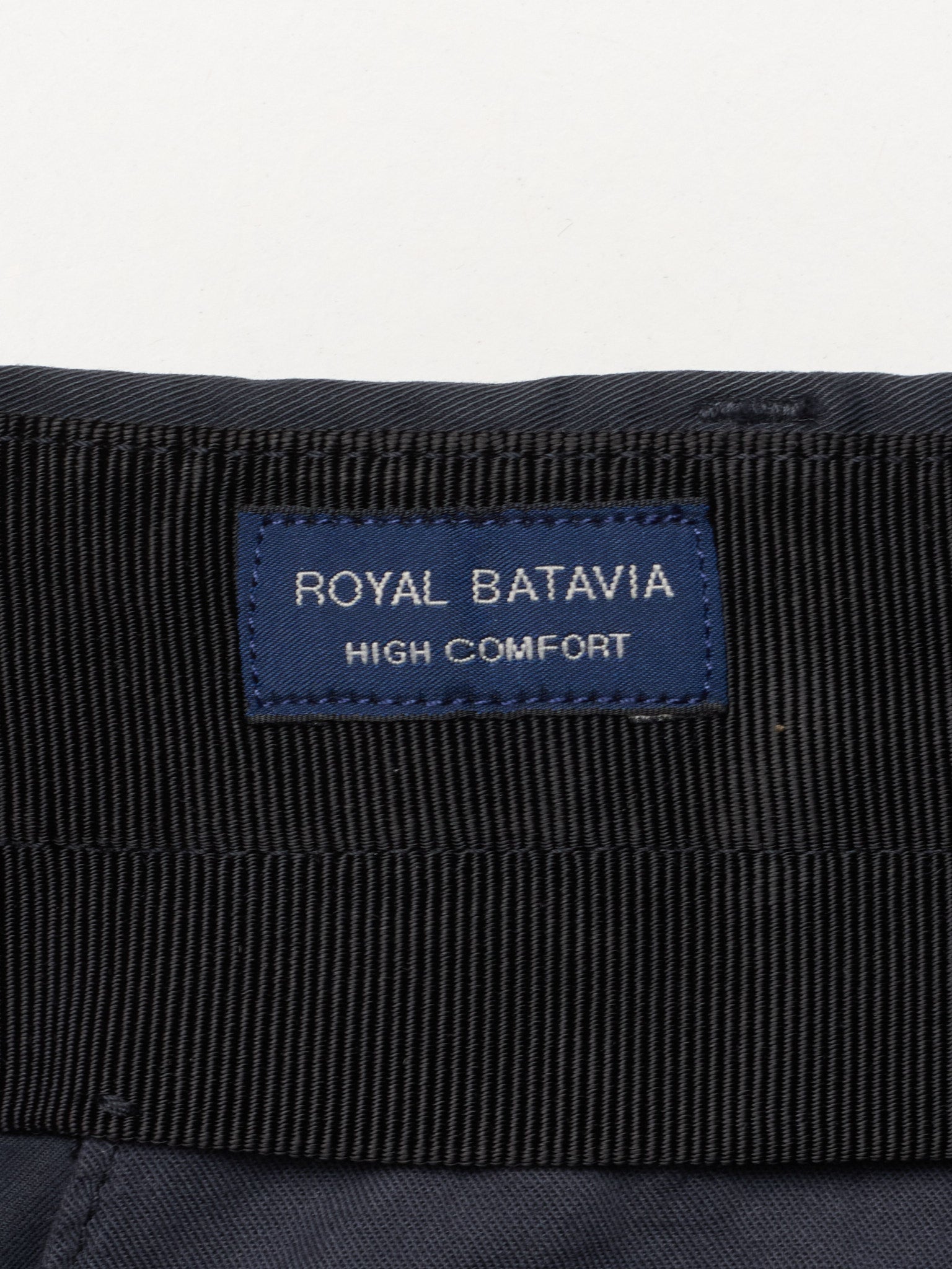 INCOTEX Navy "Royal Batavia" Cotton Slim Fit Chino Pants