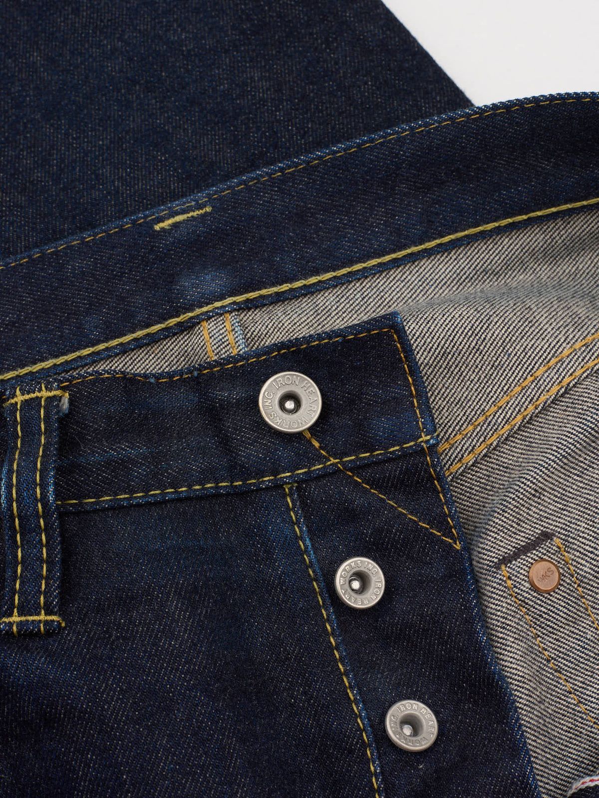 IRON HEART 666 14oz Selvedge Denim Slim Straight Cut Jeans