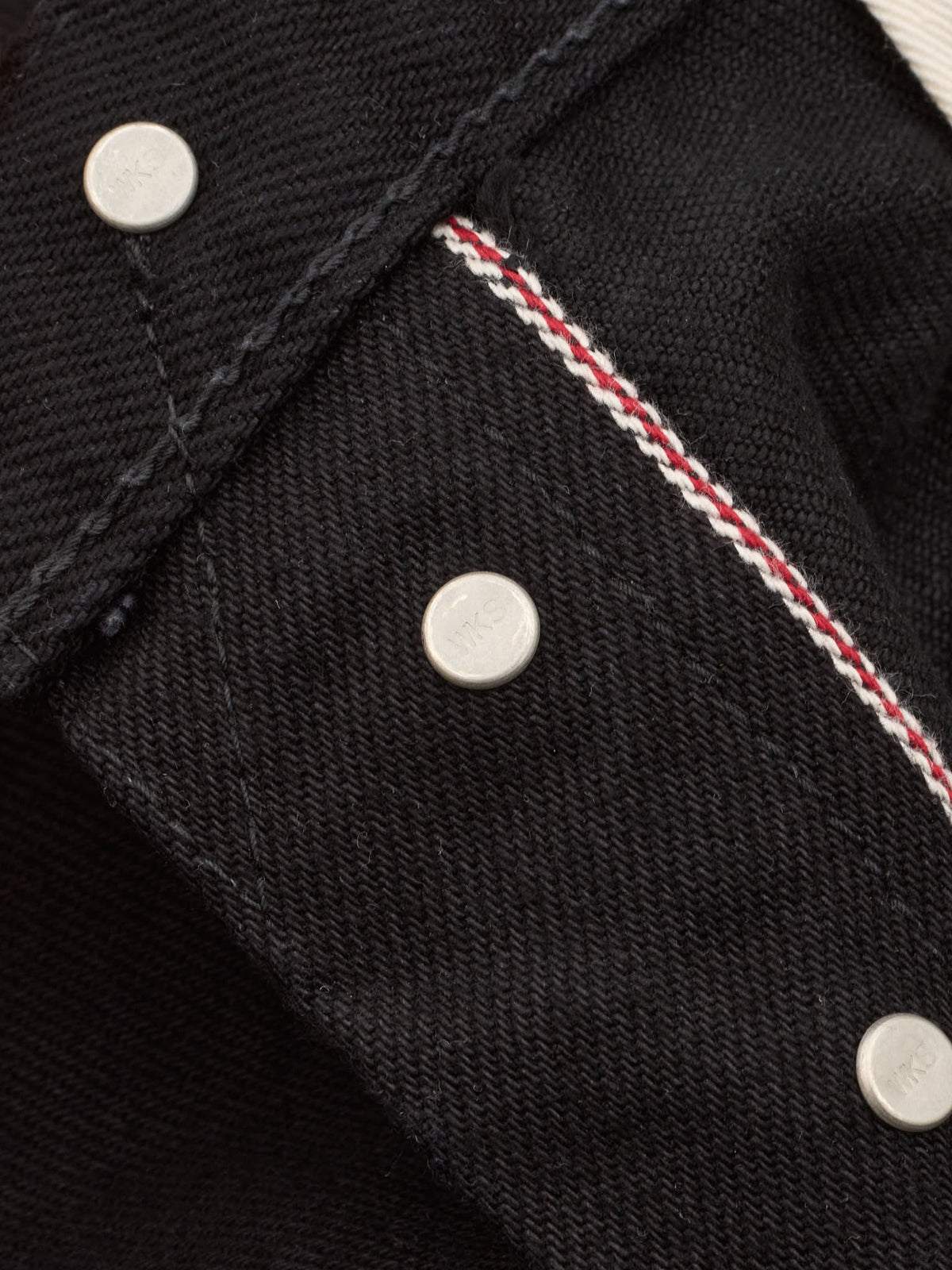 RARE IRON HEART 634 21oz Selvedge Denim Straight Cut Jeans - Superblack