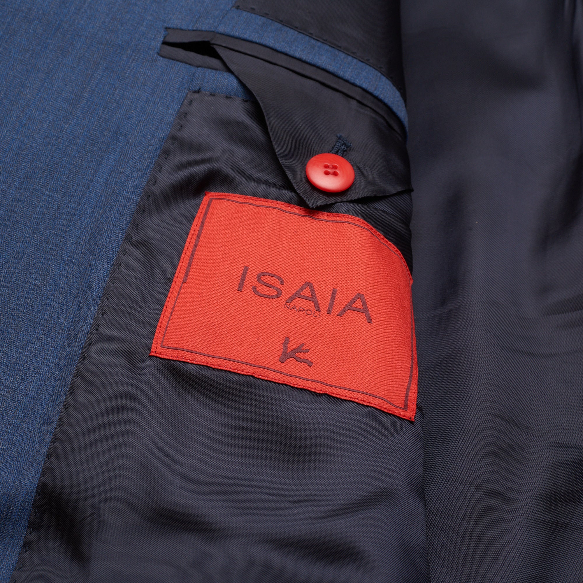 ISAIA Napoli Handmade Blue Wool Blend Jacket Sport Coat EU 44 NEW US 34 ISAIA