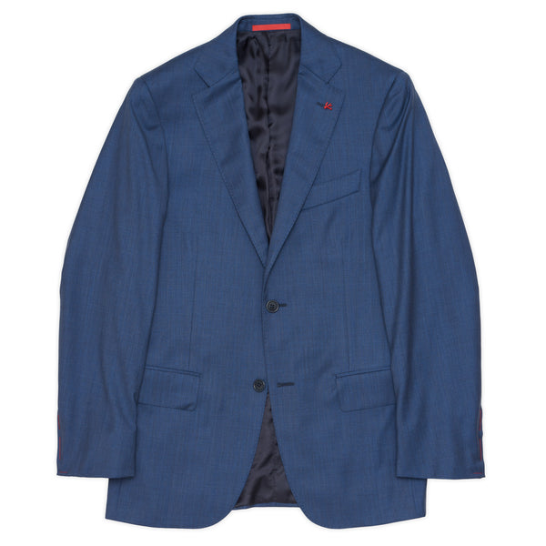 ISAIA フランネル　スーツ　44 Isaia Dark Indigo Wool-Flannel 